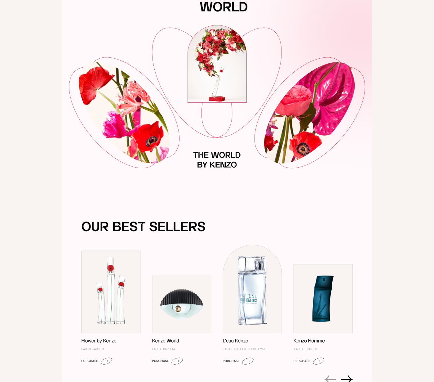 Kenzo Parfums Website Redesign Concept — Изображение №3 — Интерфейсы на Dprofile
