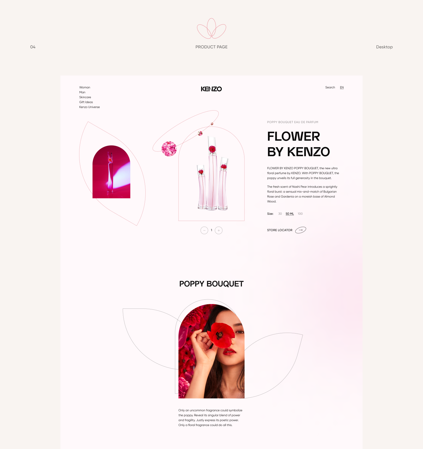 Kenzo Parfums Website Redesign Concept — Изображение №9 — Интерфейсы на Dprofile