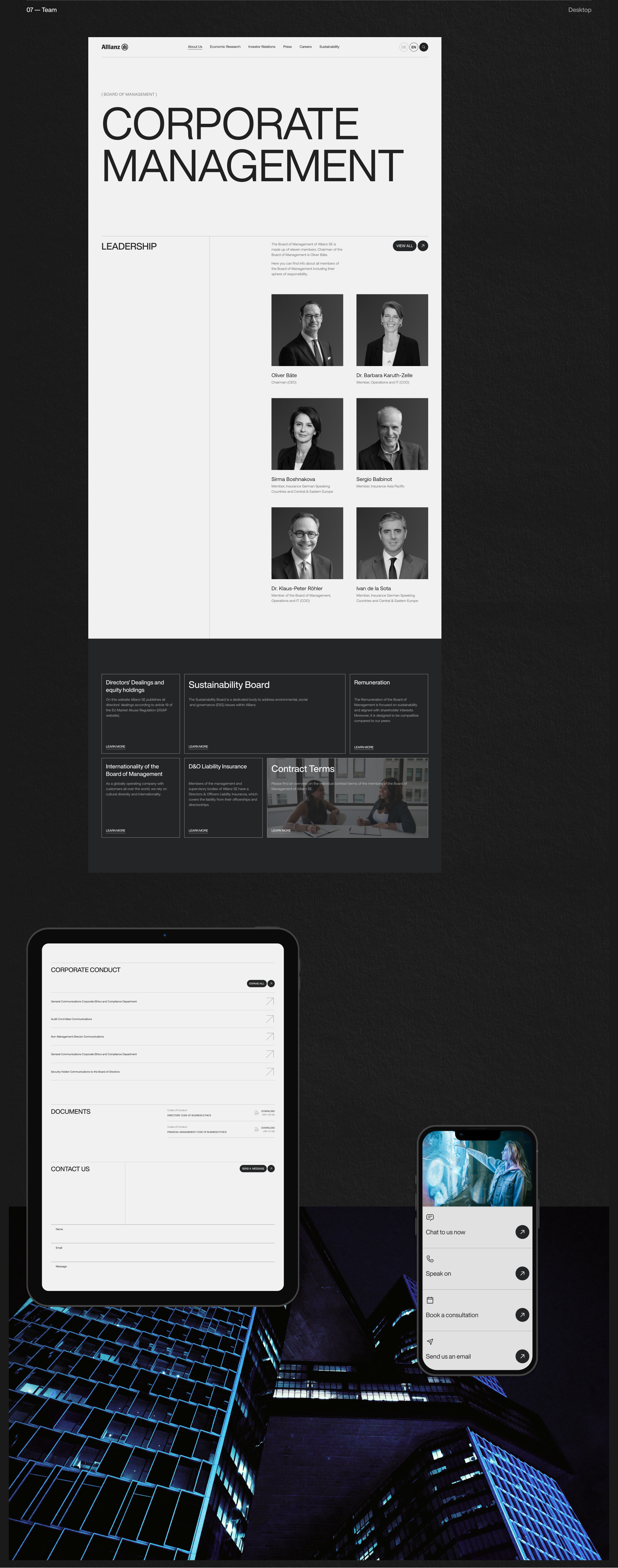 Allianz — Corporate Website Redesign — Изображение №11 — Интерфейсы, Брендинг на Dprofile
