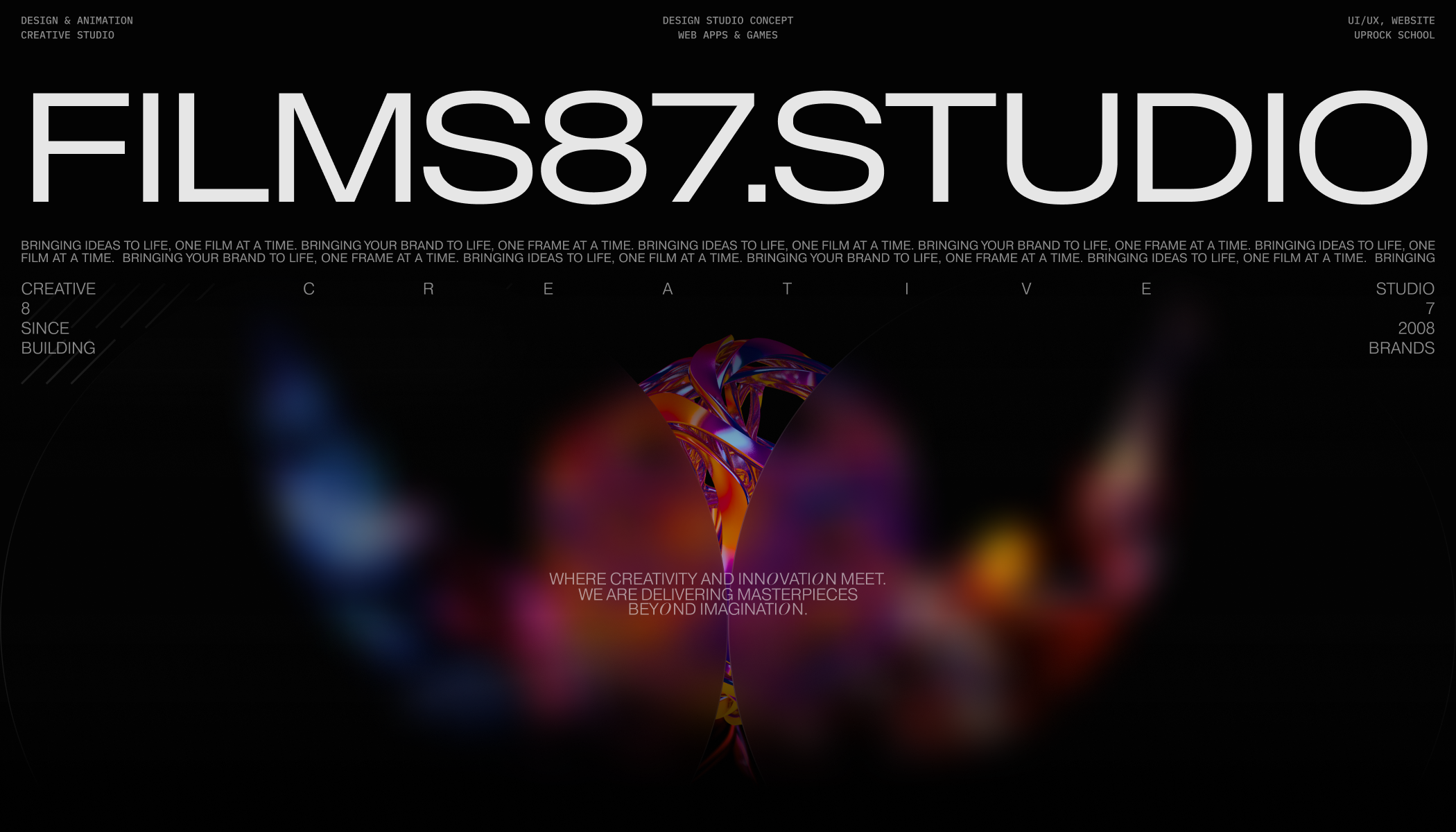 Design Studio — Films87 — Изображение №1 — Интерфейсы, Брендинг на Dprofile