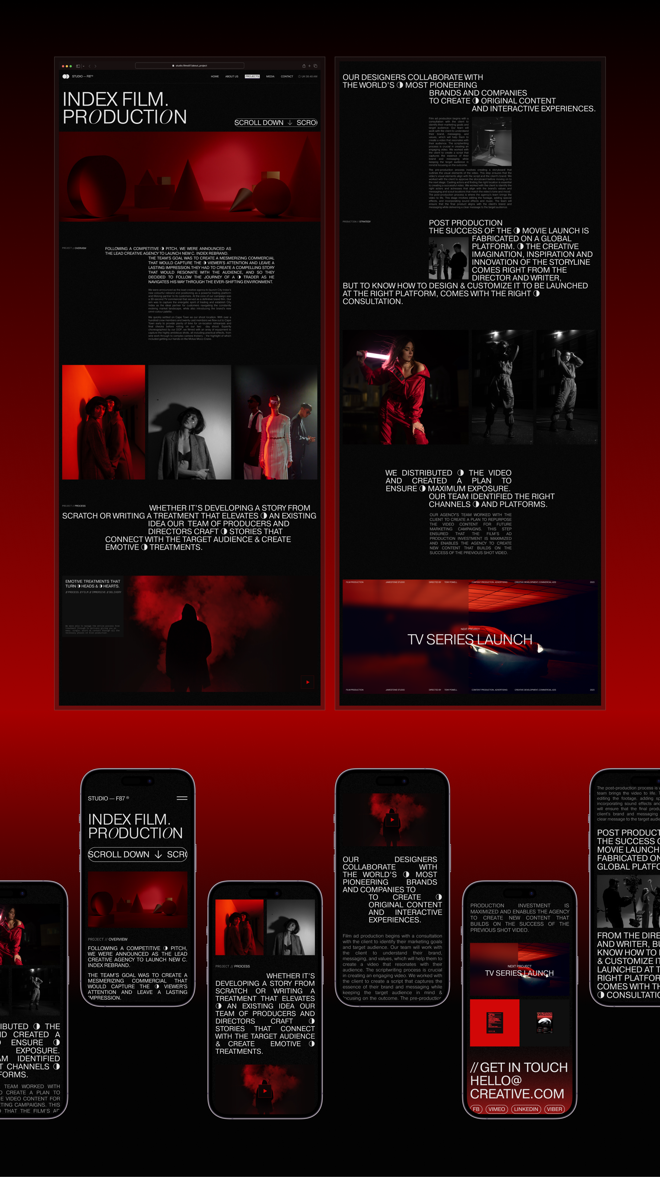 Design Studio — Films87 — Изображение №8 — Интерфейсы, Брендинг на Dprofile
