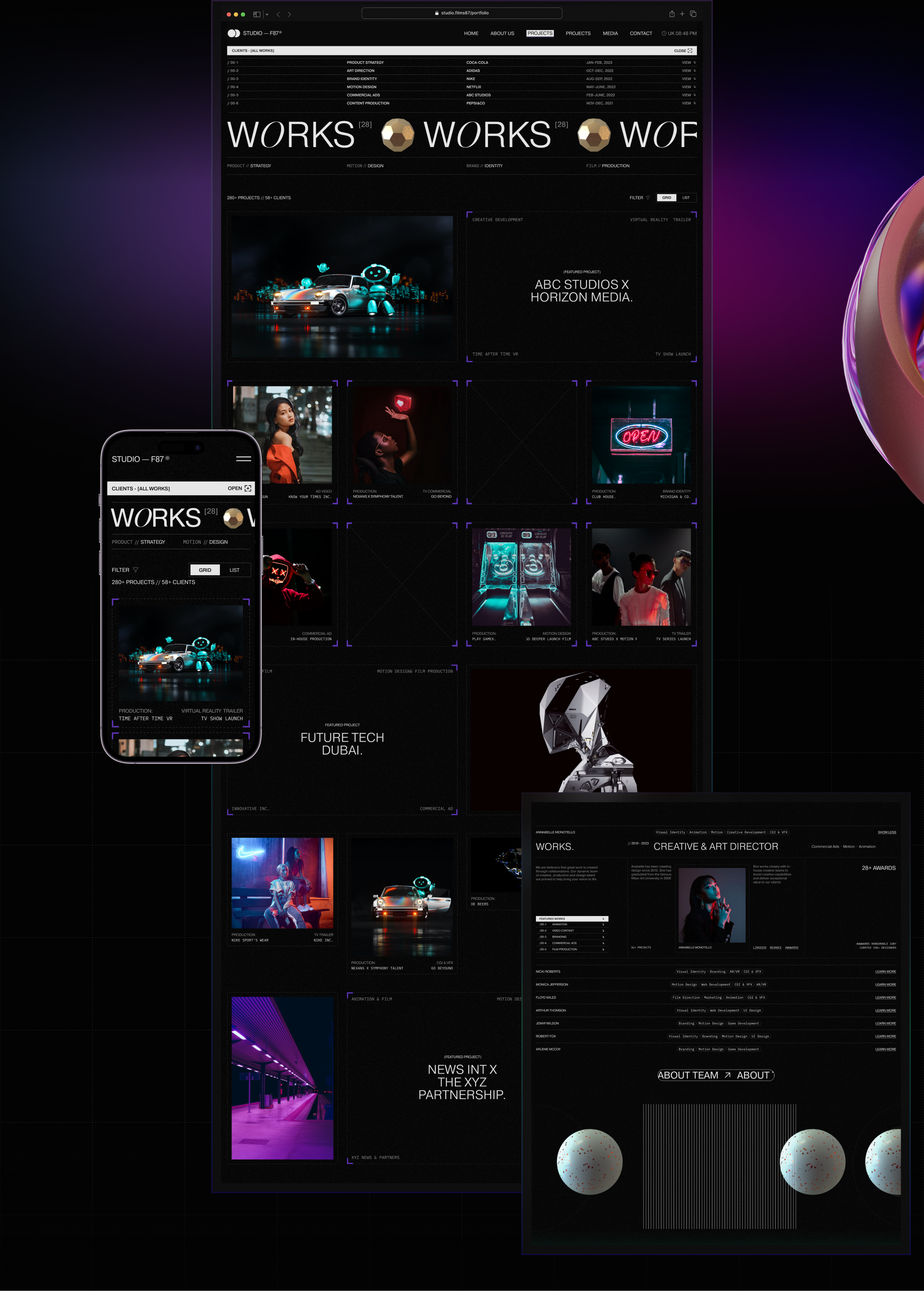 Design Studio — Films87 — Изображение №6 — Интерфейсы, Брендинг на Dprofile