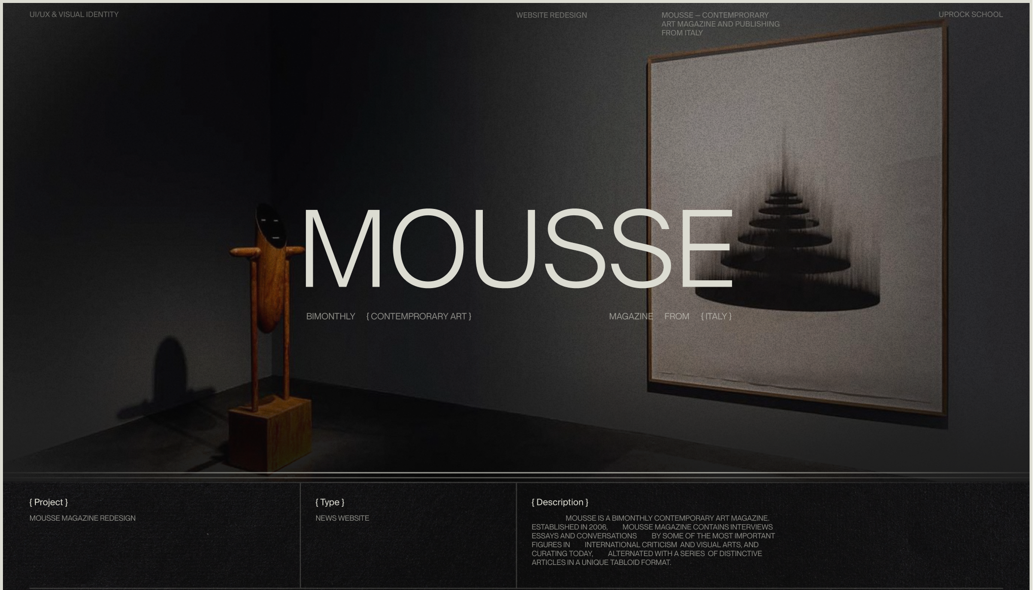 Art Magazine — Website Redesign — Изображение №1 — Интерфейсы, Брендинг на Dprofile