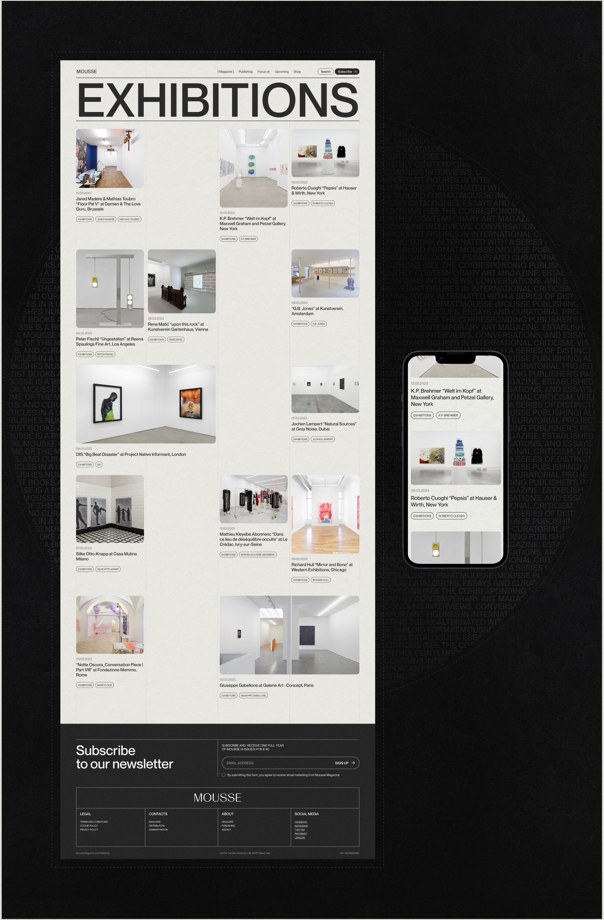 Art Magazine — Website Redesign — Изображение №14 — Интерфейсы, Брендинг на Dprofile