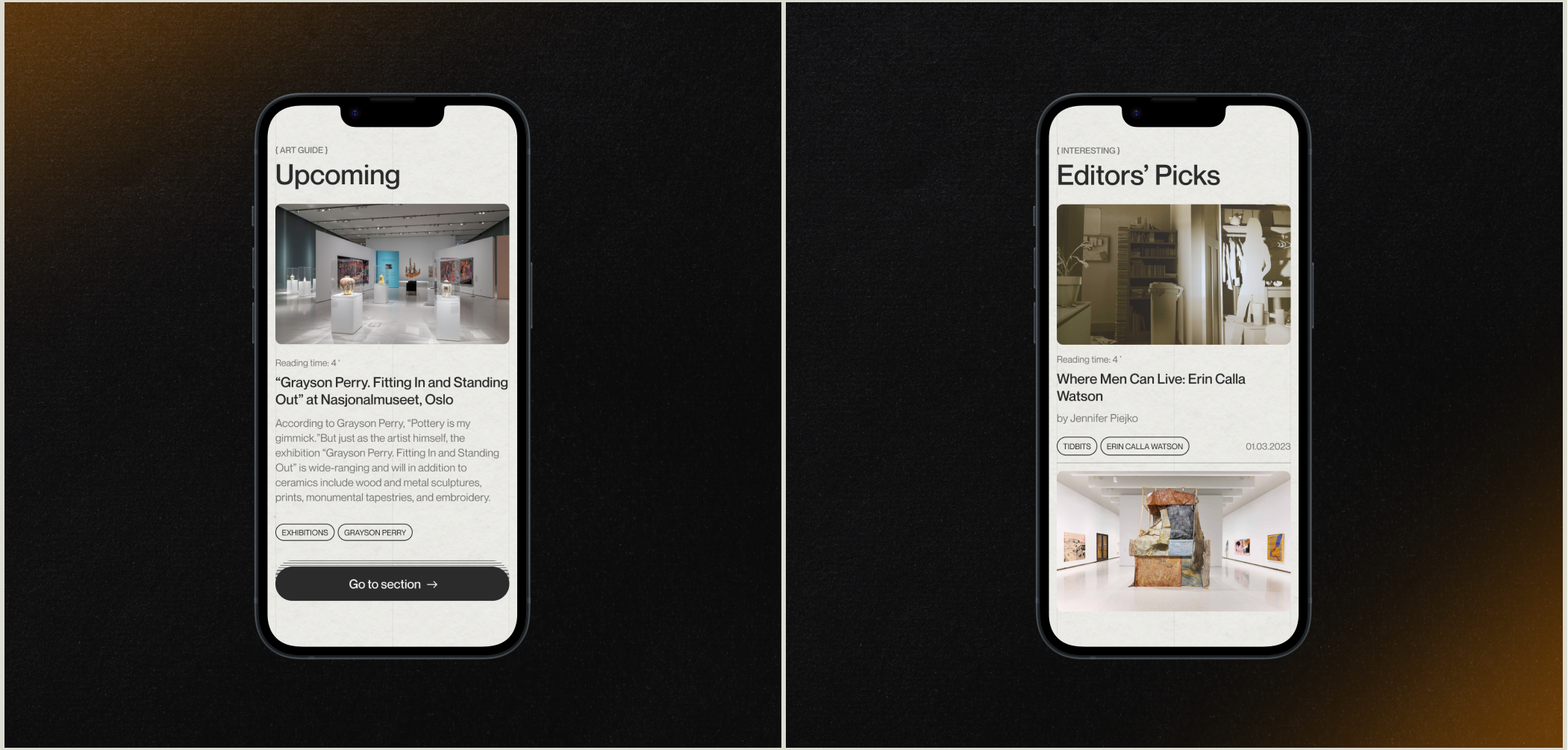 Art Magazine — Website Redesign — Изображение №3 — Интерфейсы, Брендинг на Dprofile