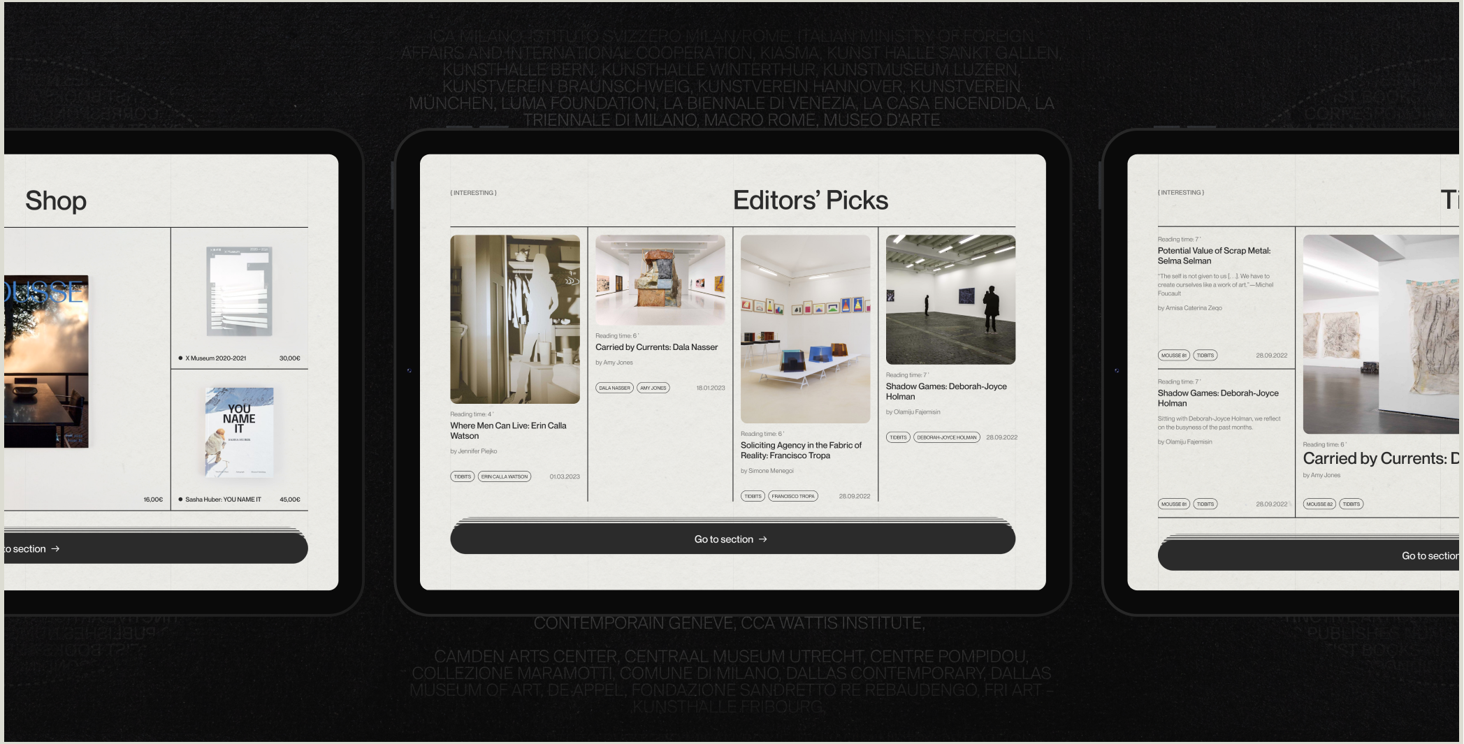 Art Magazine — Website Redesign — Изображение №11 — Интерфейсы, Брендинг на Dprofile
