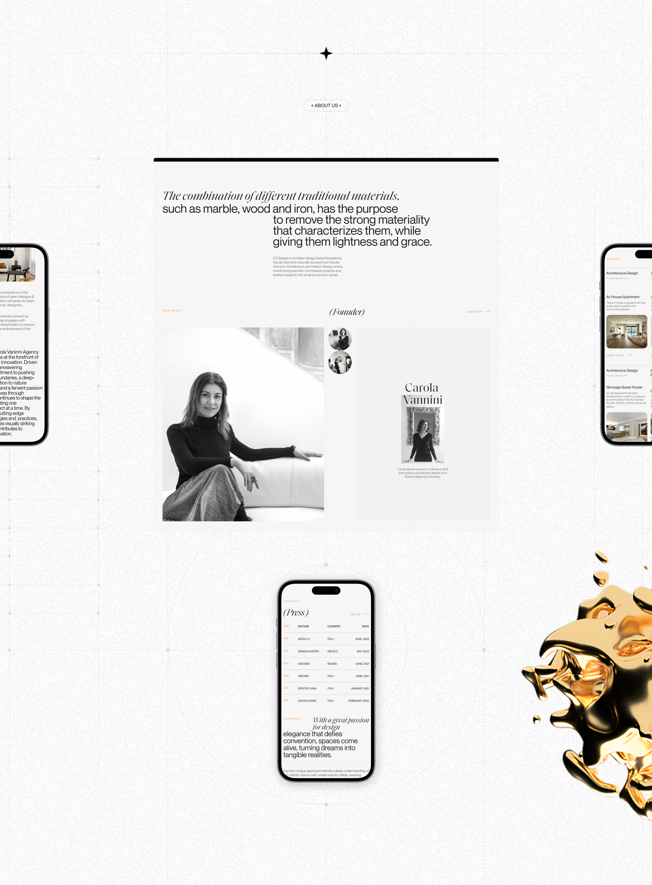 Architecture & Interior Design Studio Website Redesign — Изображение №9 — Интерфейсы, Брендинг на Dprofile