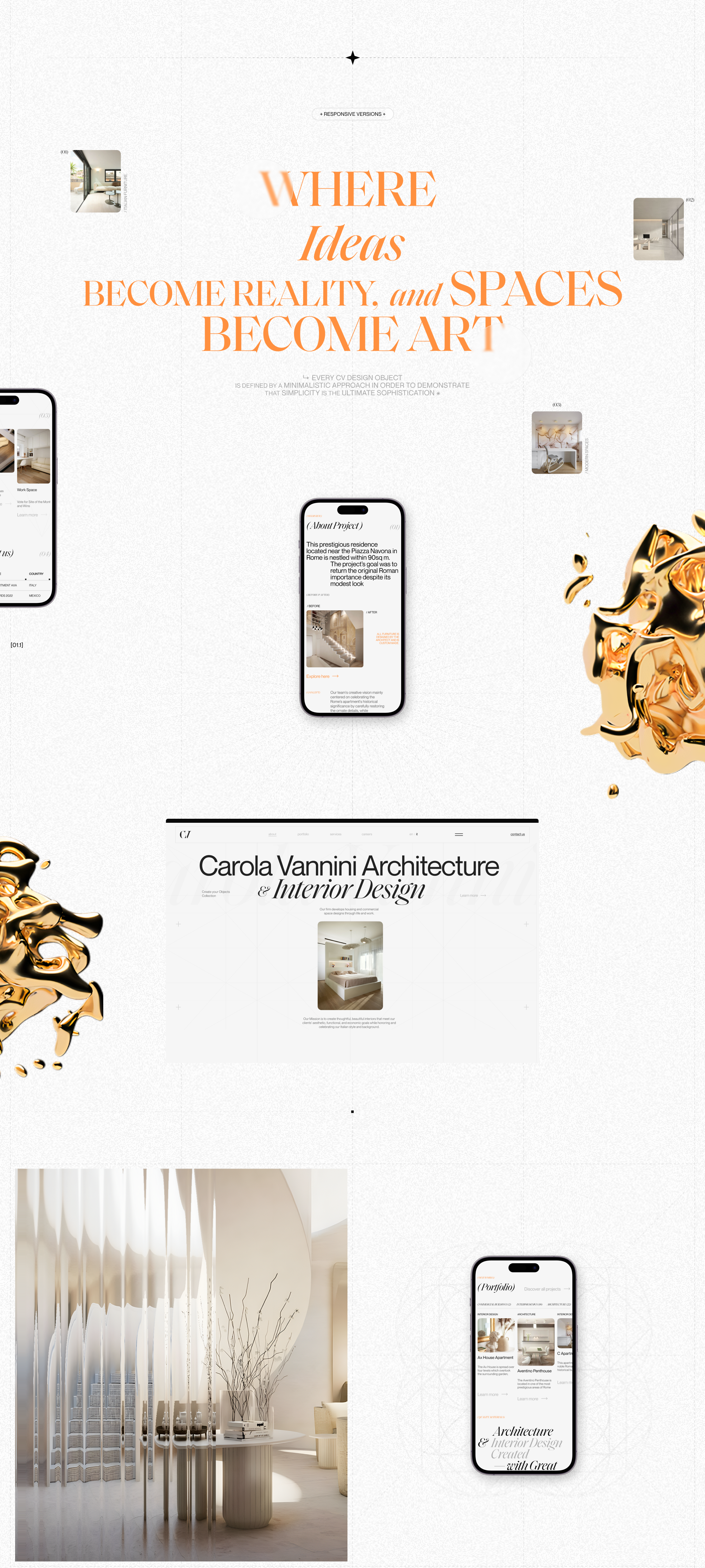 Architecture & Interior Design Studio Website Redesign — Изображение №3 — Интерфейсы, Брендинг на Dprofile