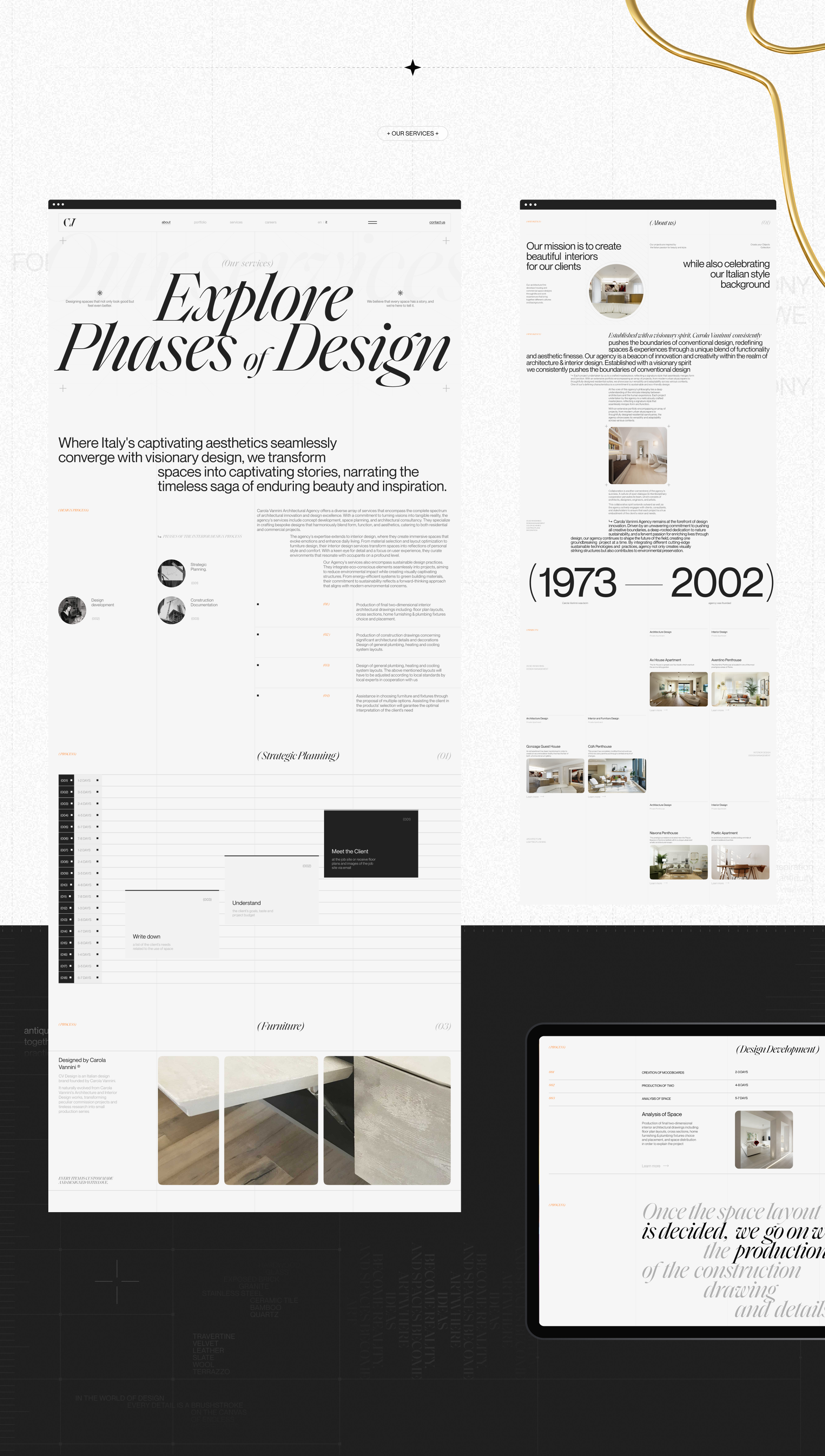 Architecture & Interior Design Studio Website Redesign — Изображение №8 — Интерфейсы, Брендинг на Dprofile