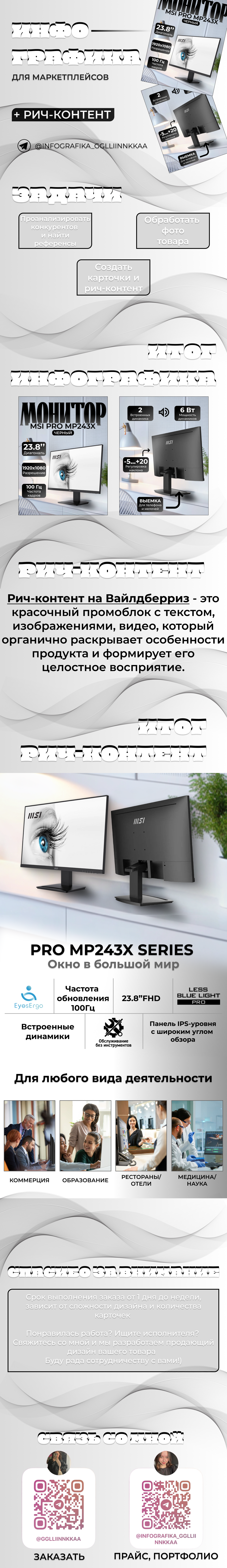 ИНФОГРАФИКА + РИЧ-КОНТЕНТ | Монитор — Изображение №1 — Графика, Маркетинг на Dprofile
