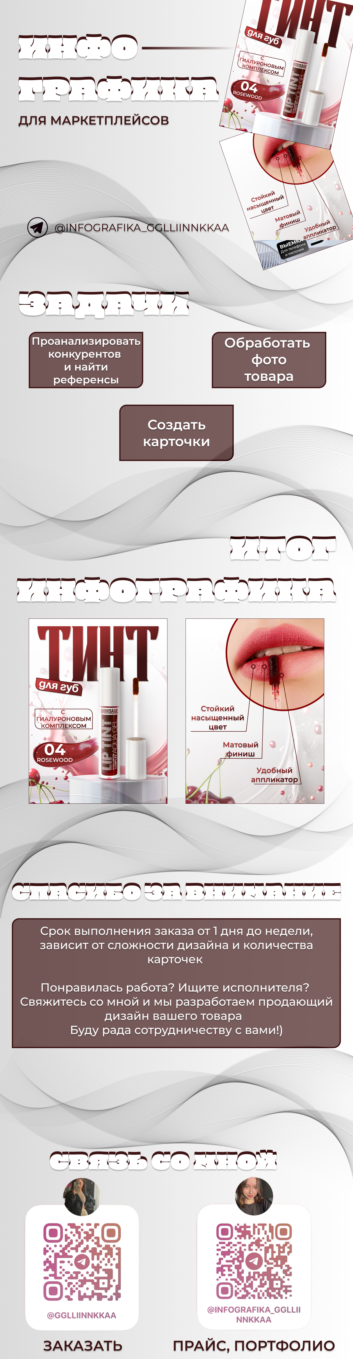 ИНФОГРАФИКА | Тинт для губ — Изображение №1 — Графика, Маркетинг на Dprofile