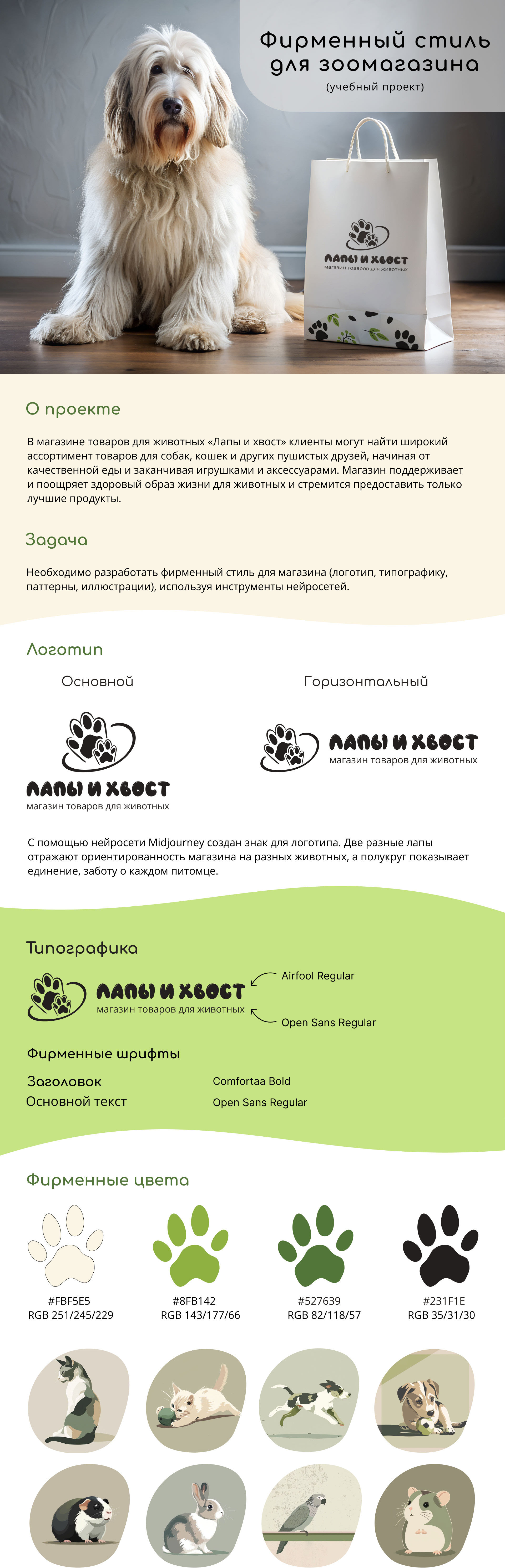 Фирменный стиль для зоомагазина — Изображение №1 — Брендинг на Dprofile
