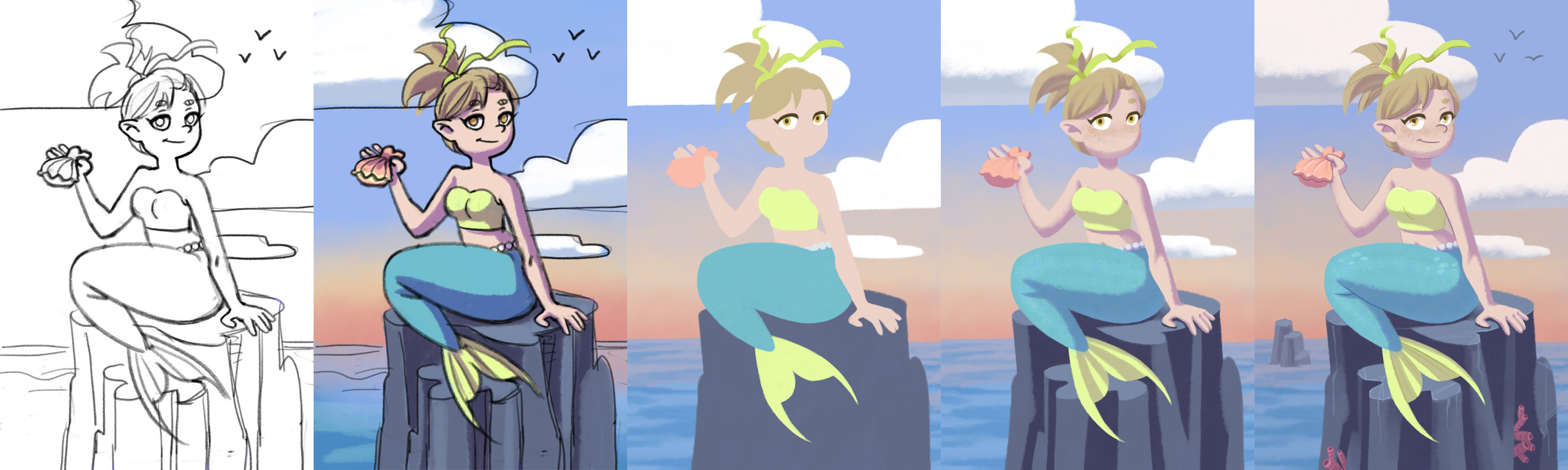 Русалки — Изображение №8 — Иллюстрация на Dprofile