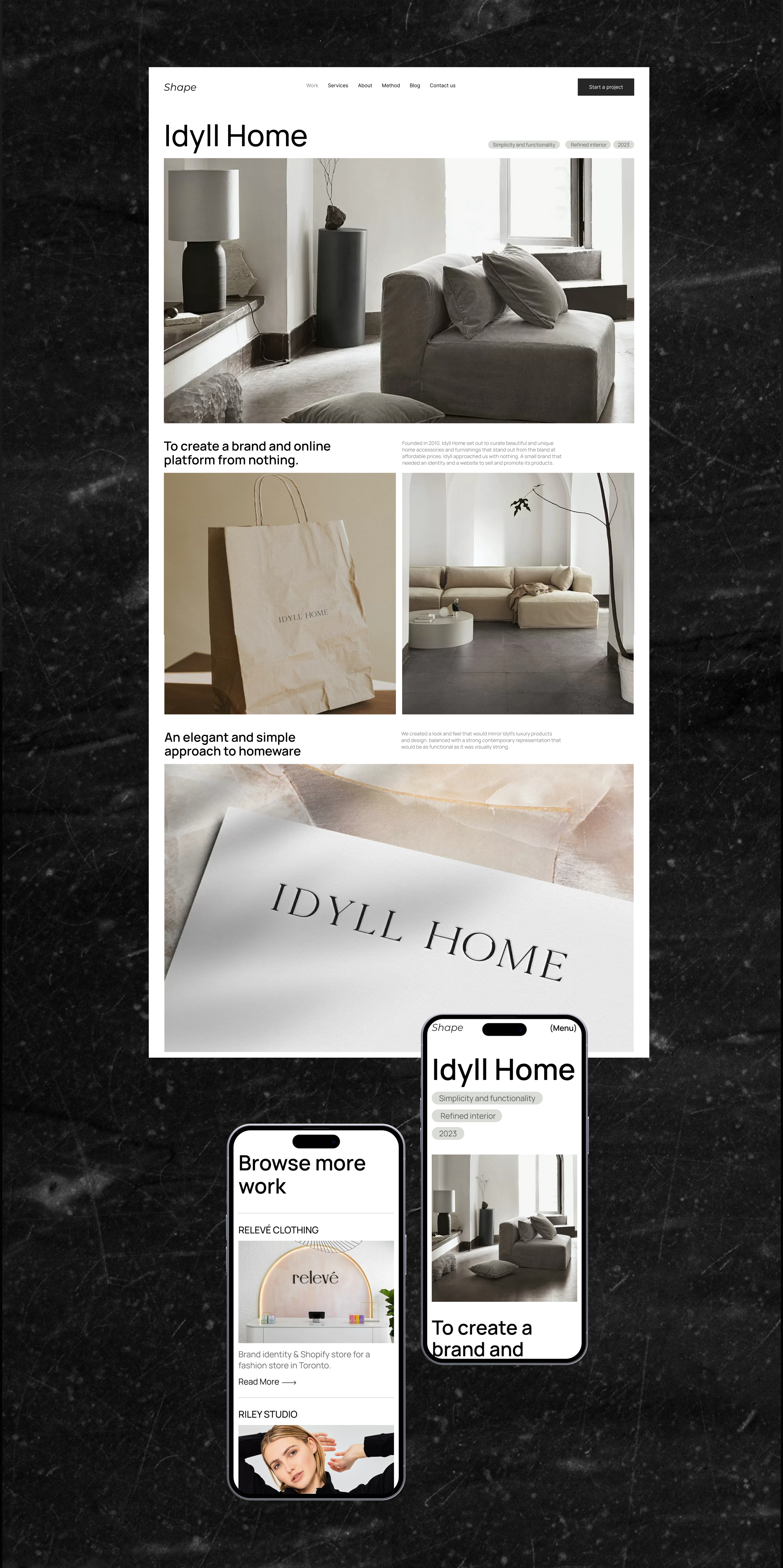 Shape studio website — Изображение №4 — Интерфейсы, Брендинг на Dprofile