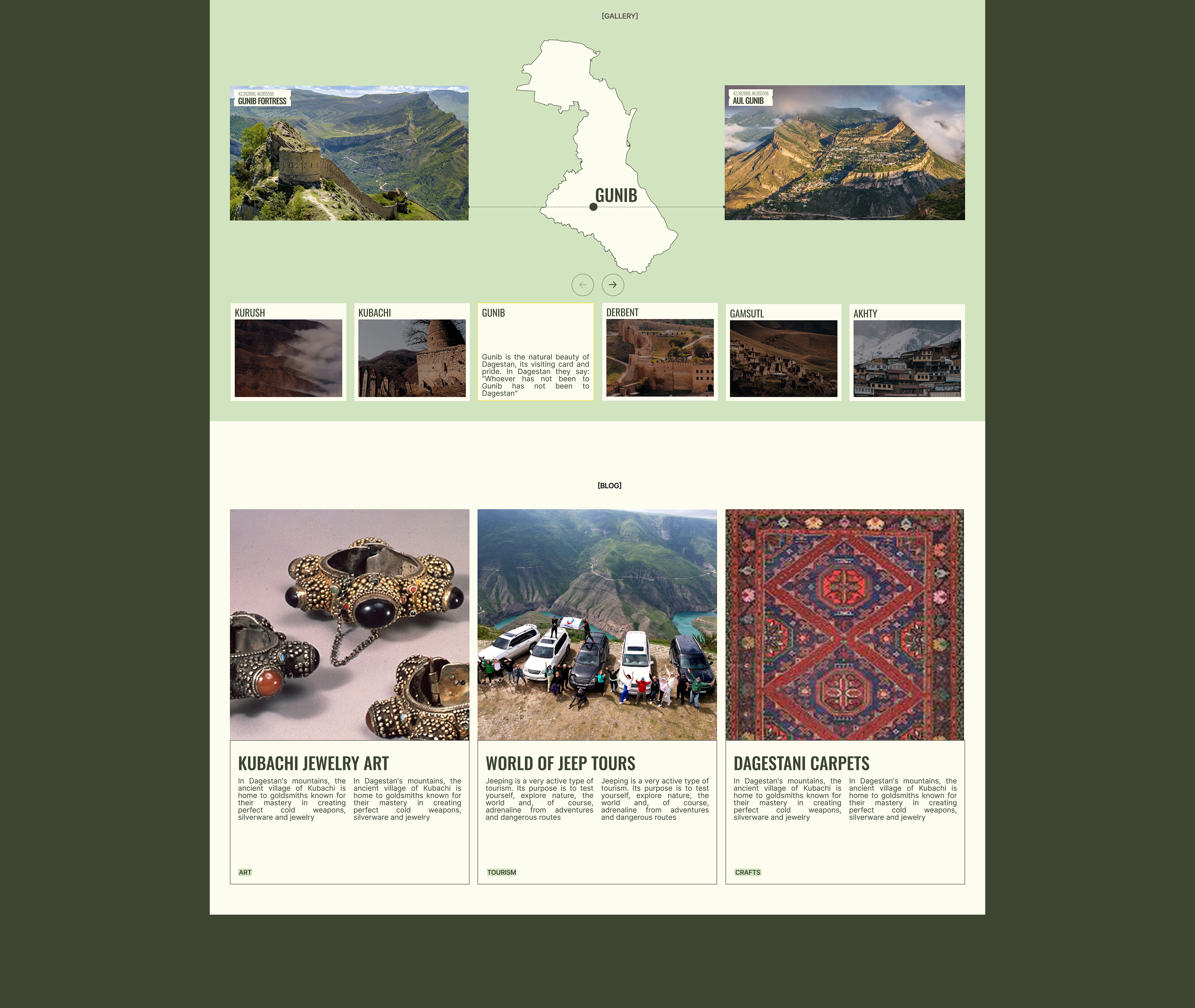 Discover Dagestan — Изображение №3 — Интерфейсы на Dprofile