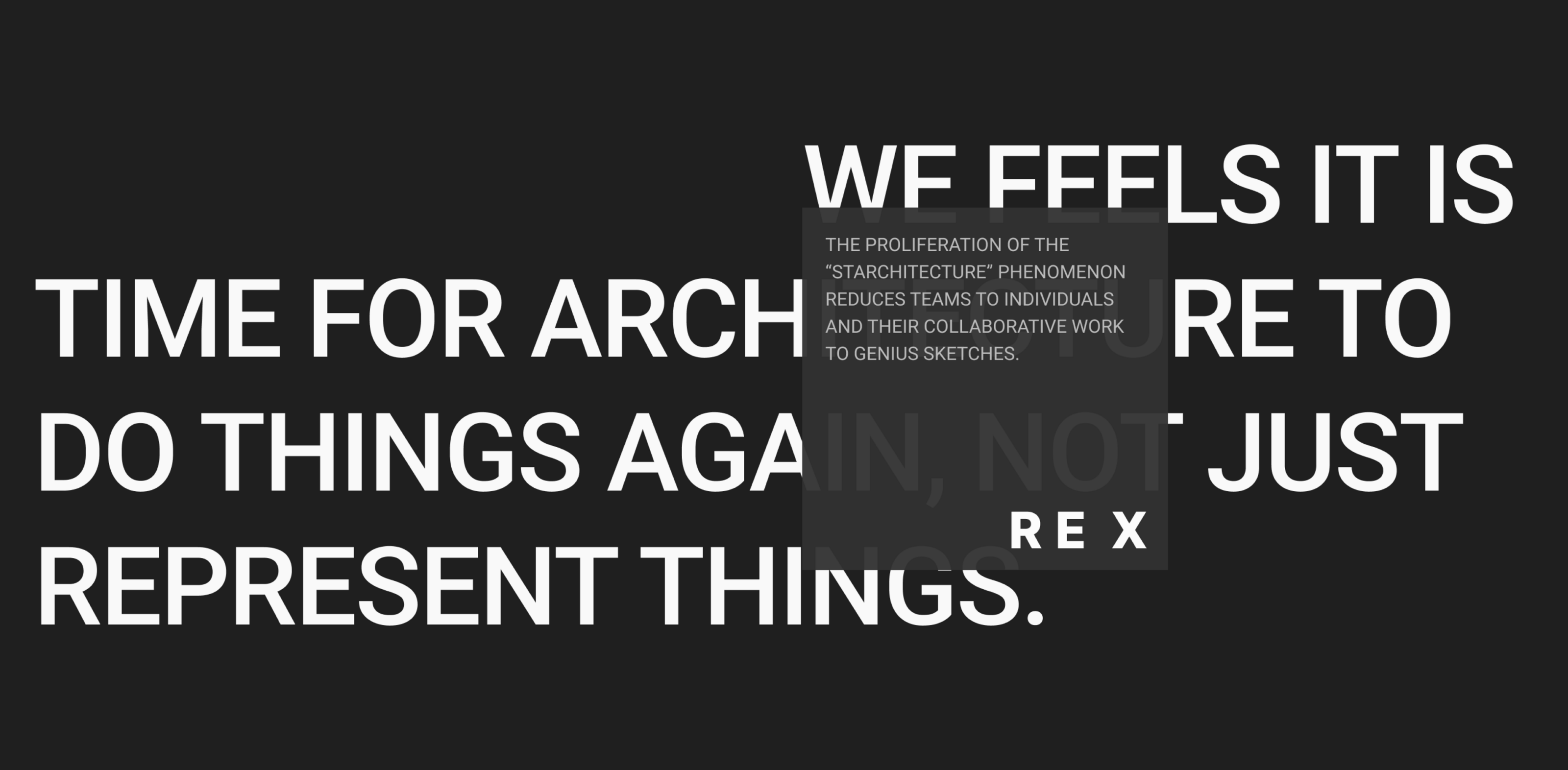 REX Architecture | Corporate Website — Изображение №15 — Интерфейсы, Брендинг на Dprofile