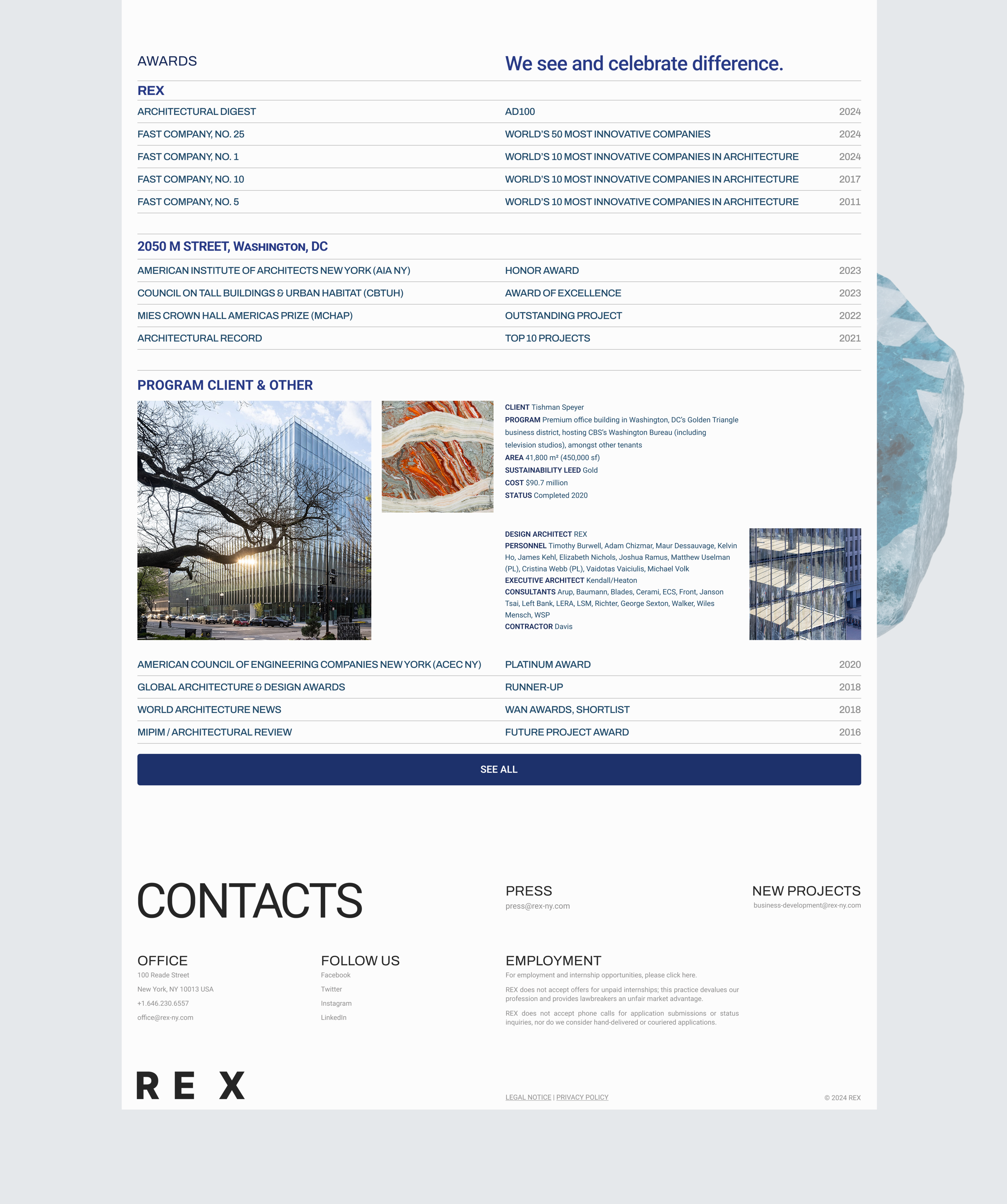 REX Architecture | Corporate Website — Изображение №18 — Интерфейсы, Брендинг на Dprofile