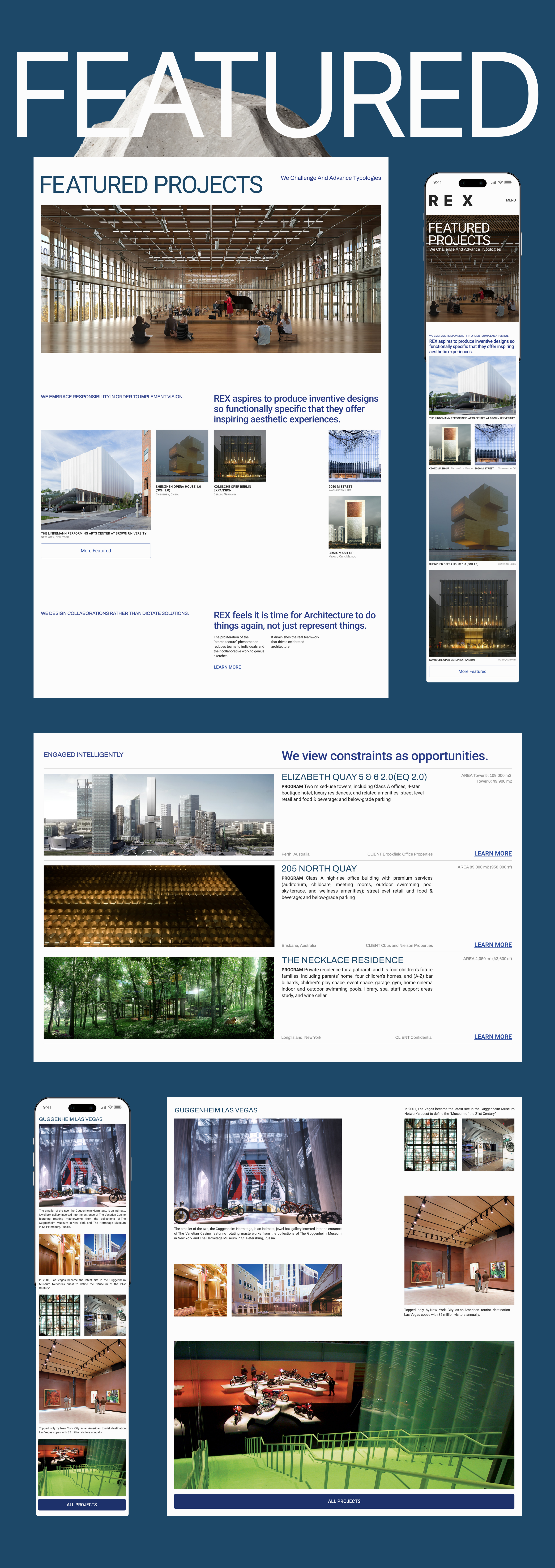 REX Architecture | Corporate Website — Изображение №8 — Интерфейсы, Брендинг на Dprofile