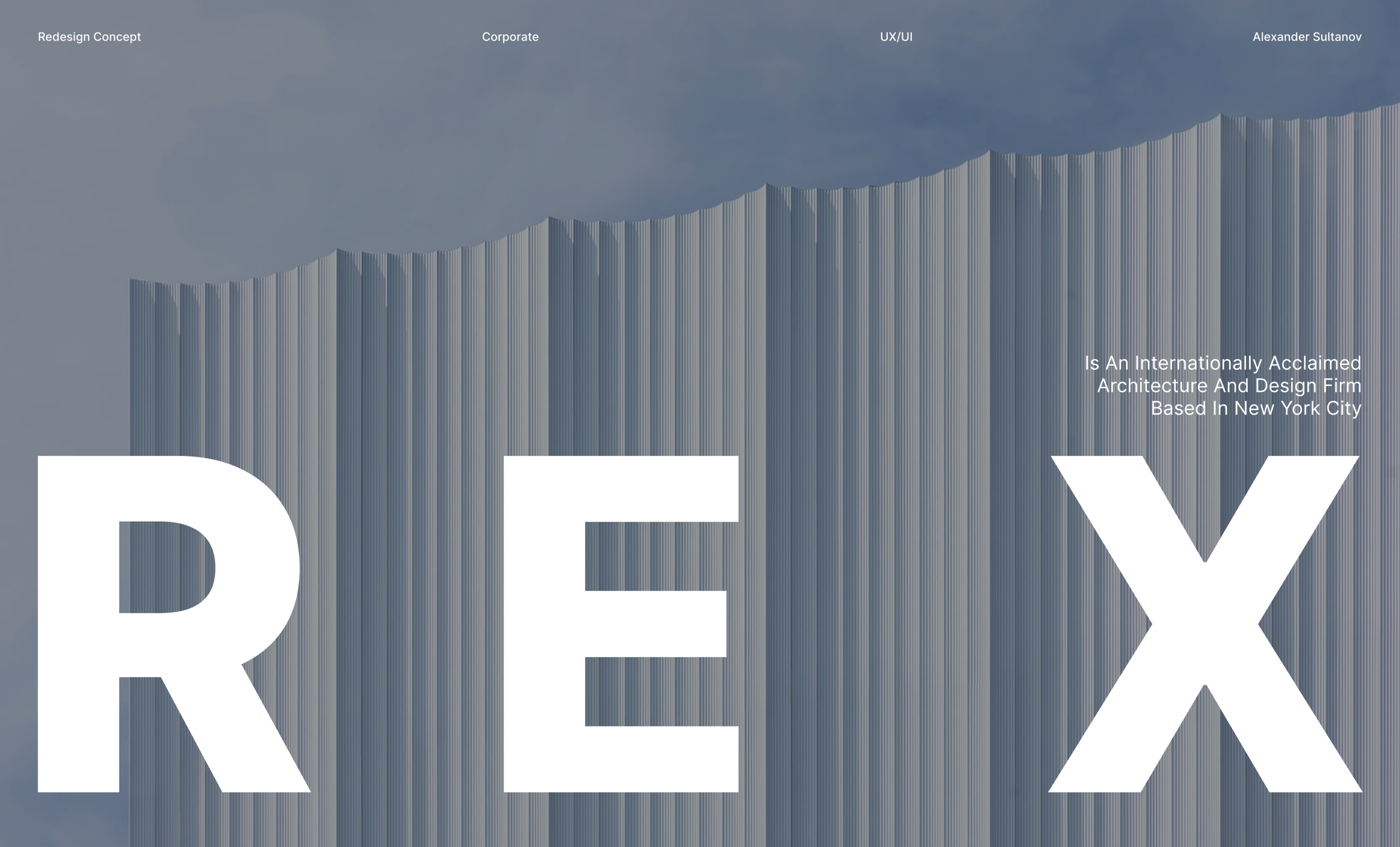 REX Architecture | Corporate Website — Изображение №1 — Интерфейсы, Брендинг на Dprofile