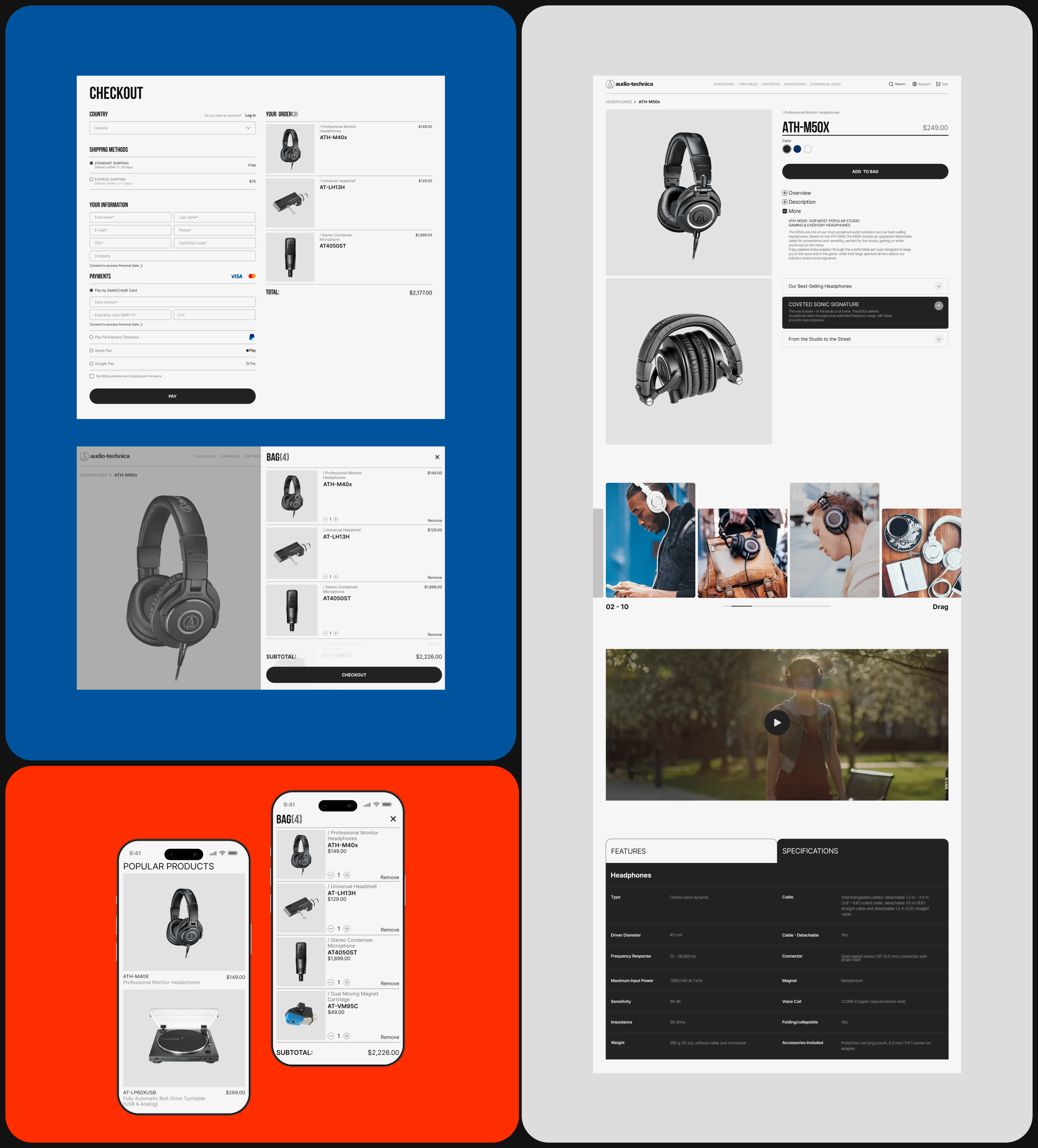 Audio-Technica | E-commerce | Redesign — Изображение №9 — Интерфейсы, Брендинг на Dprofile