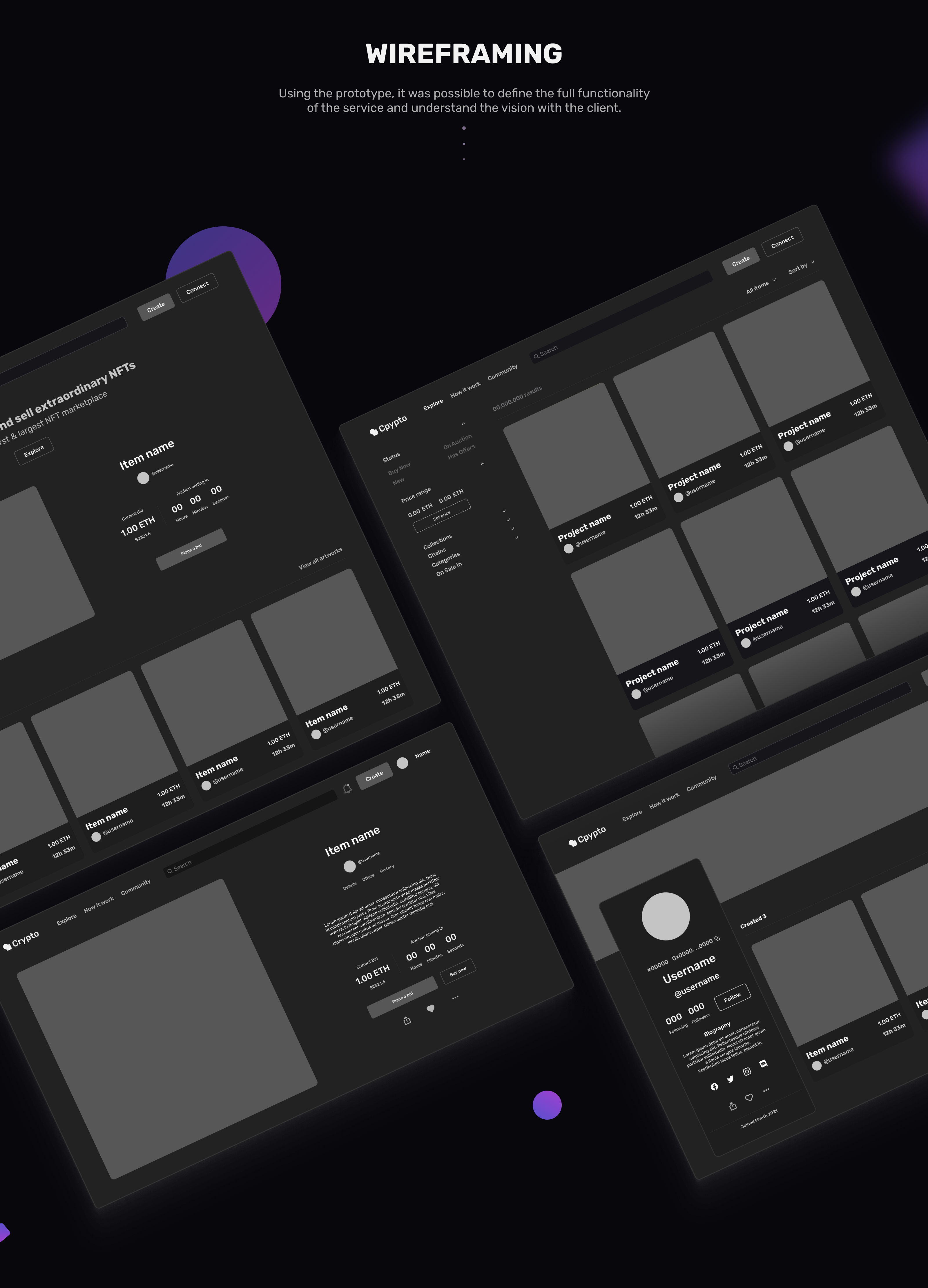 Crypto NFT Marketplace UX/UI — Изображение №6 — Интерфейсы на Dprofile