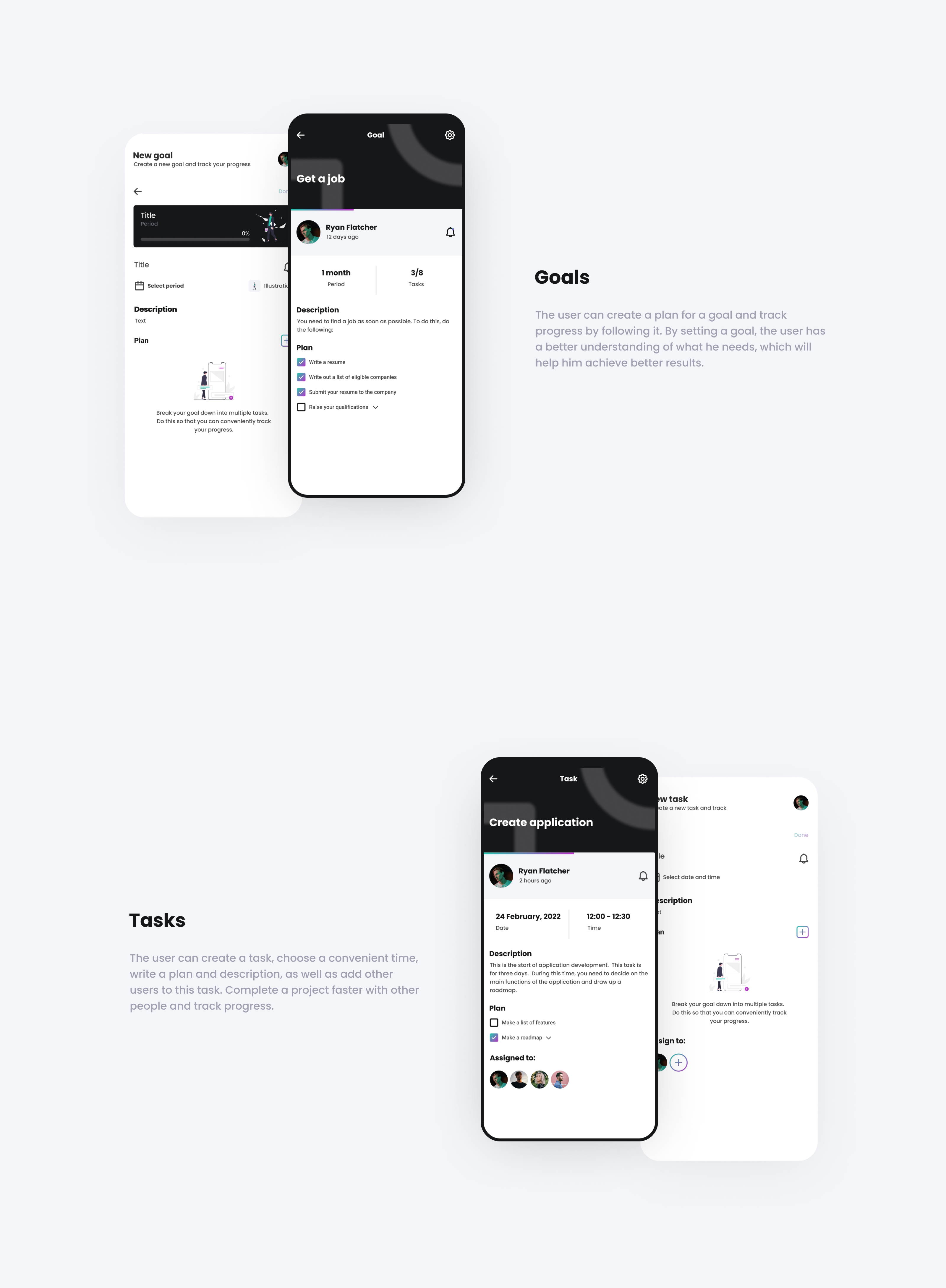 UPTODO - Task Management App — Изображение №9 — Интерфейсы на Dprofile