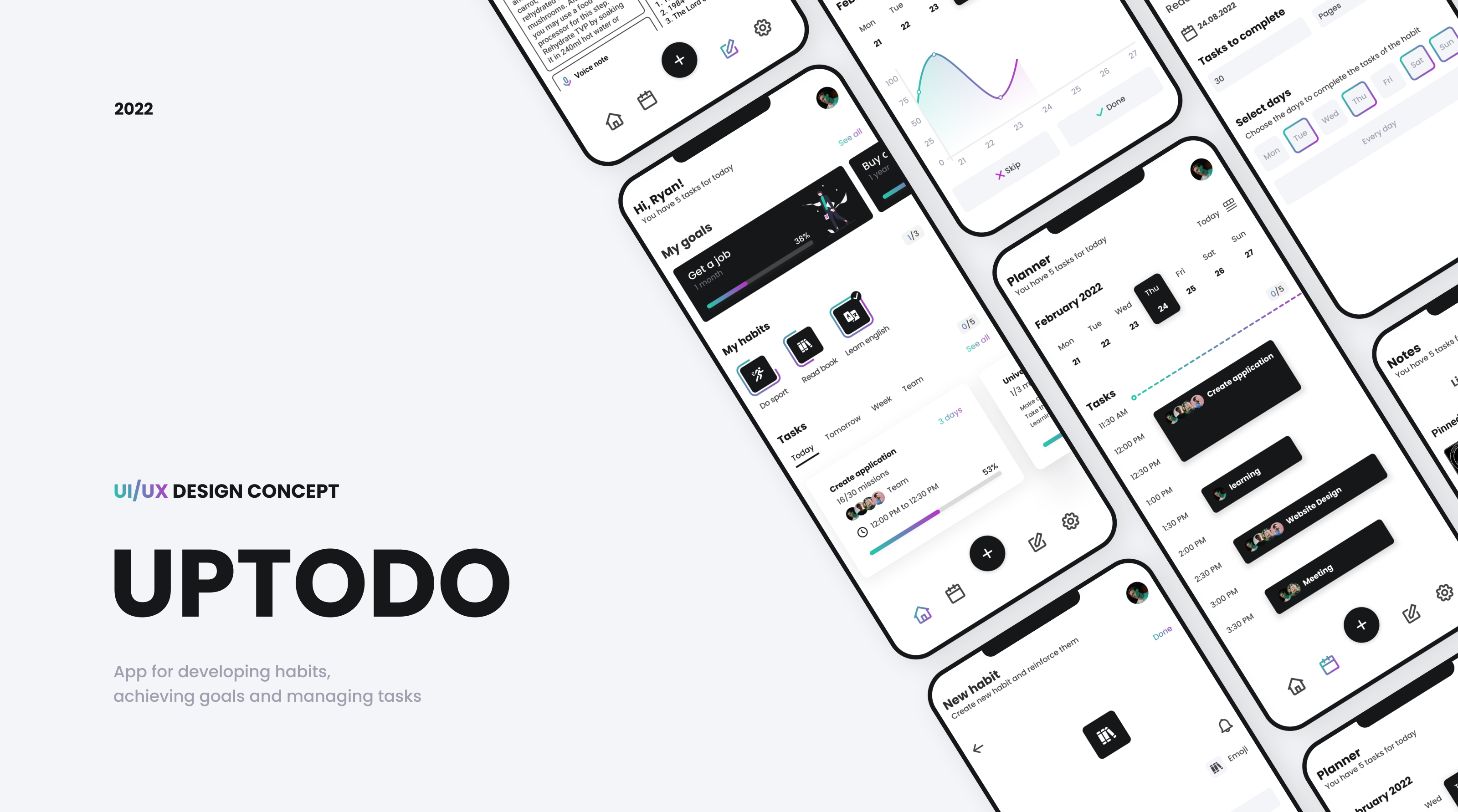 UPTODO - Task Management App — Изображение №1 — Интерфейсы на Dprofile