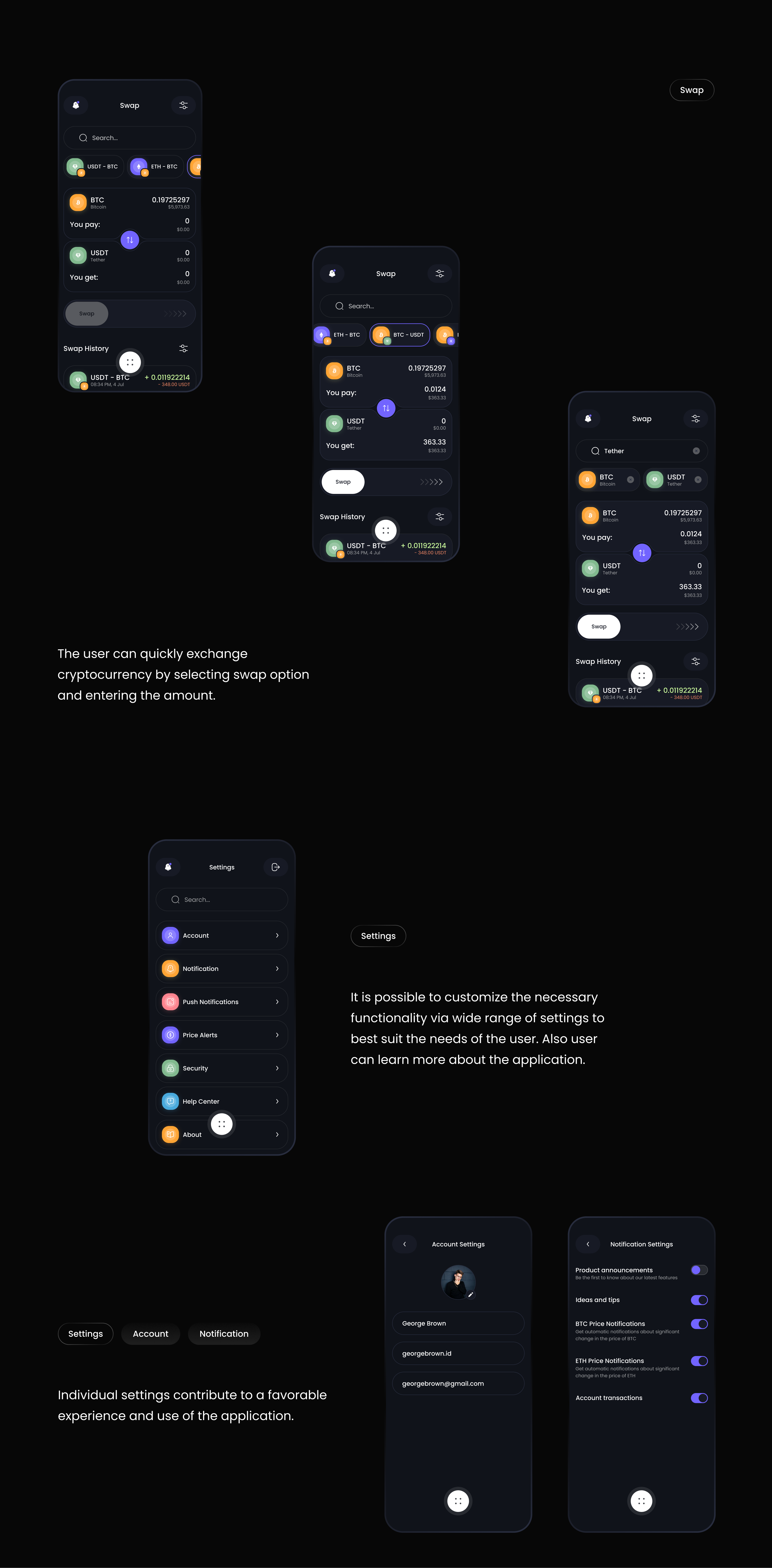 Crypto Wallet Mobile App — Изображение №16 — Интерфейсы на Dprofile