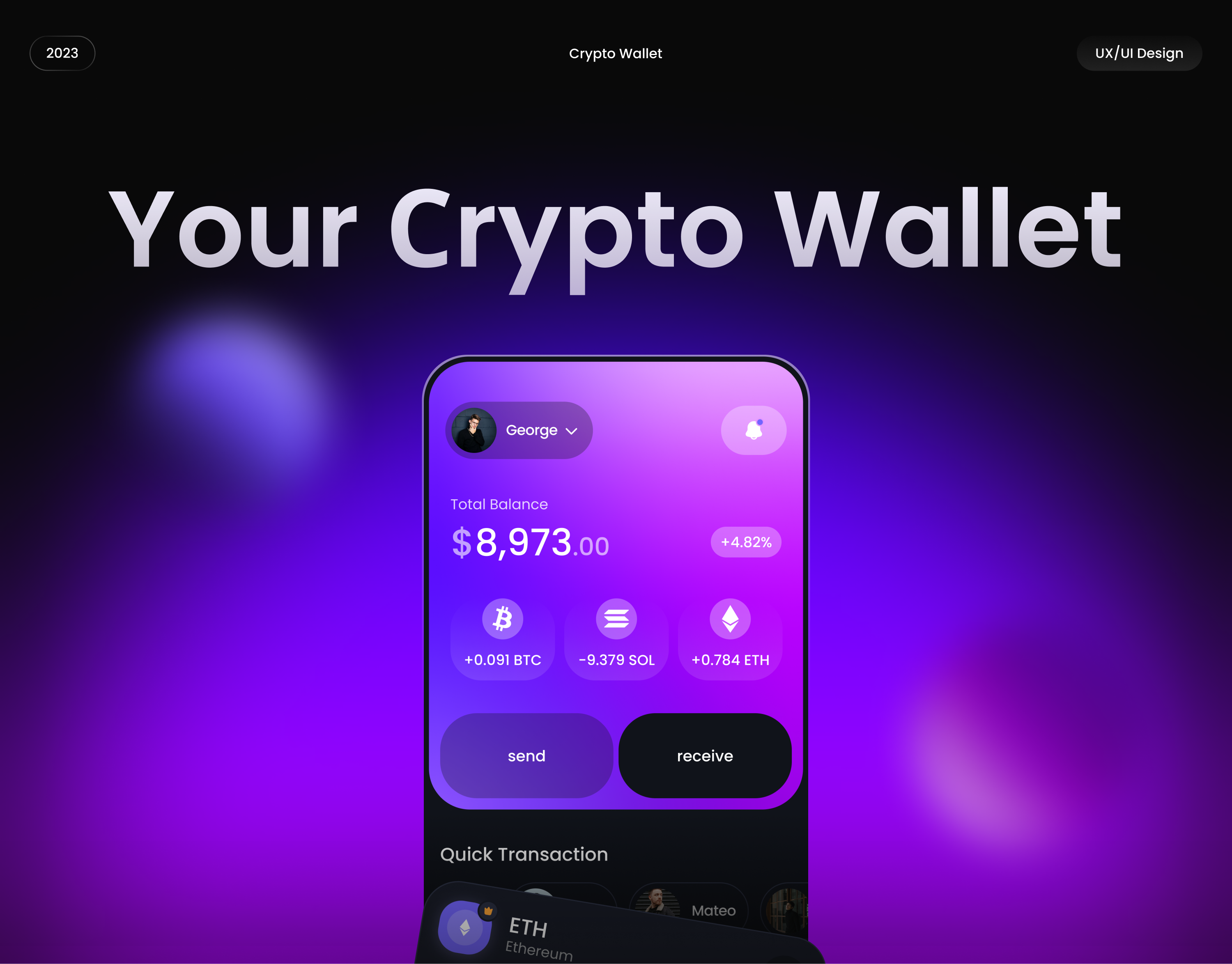 Crypto Wallet Mobile App — Изображение №1 — Интерфейсы на Dprofile