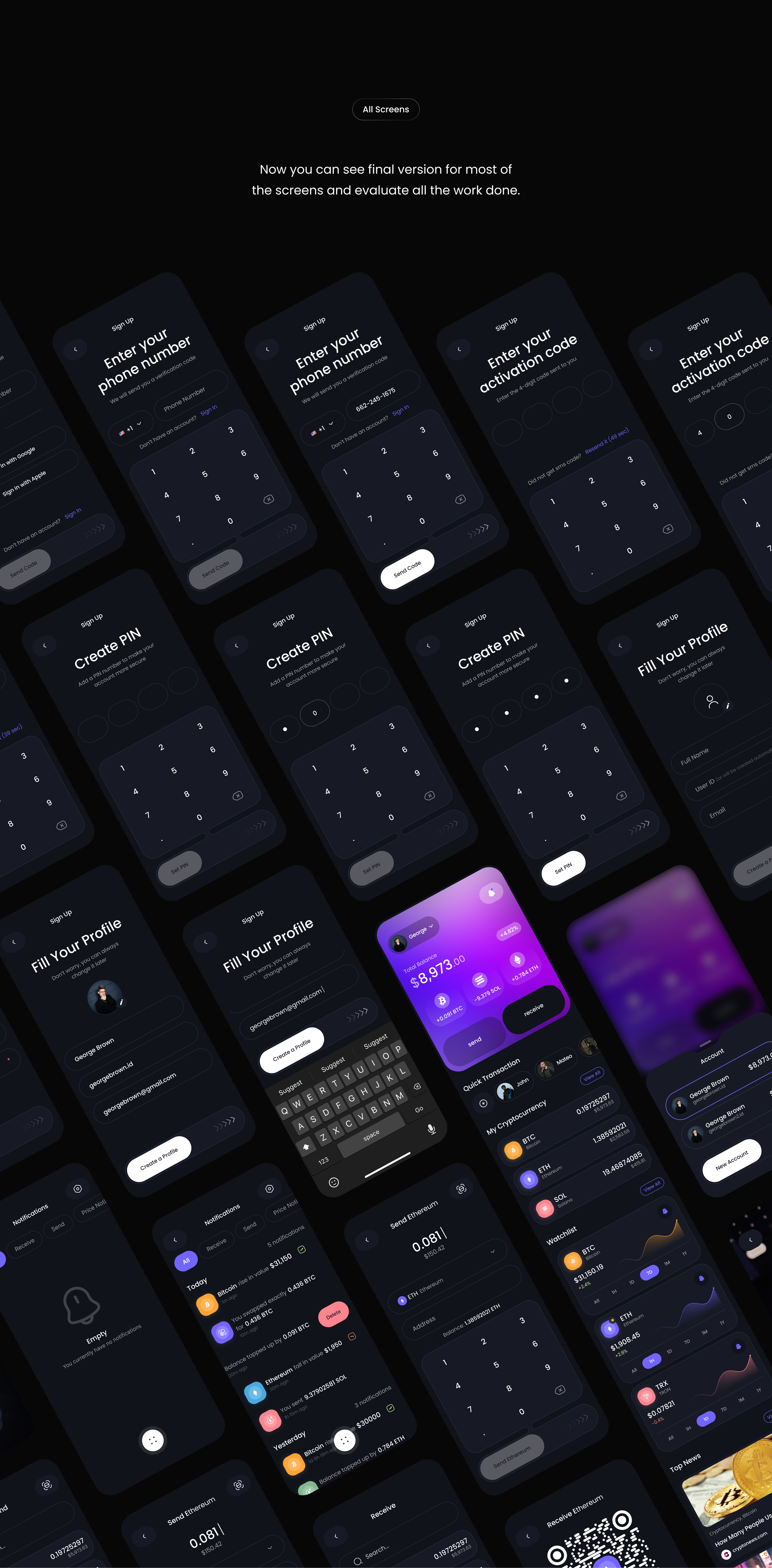 Crypto Wallet Mobile App — Изображение №17 — Интерфейсы на Dprofile