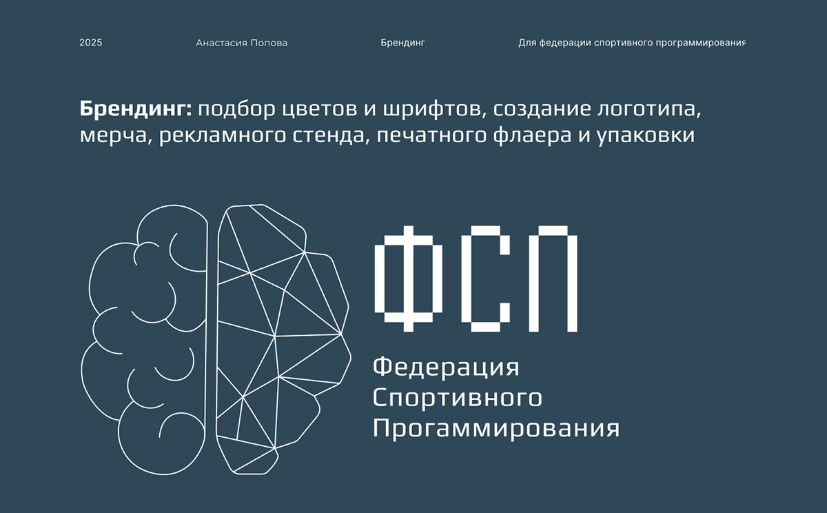 Брендинг ФСП: логотип, мерч, стенд, флаер и упаковка — Изображение №1 — Брендинг на Dprofile