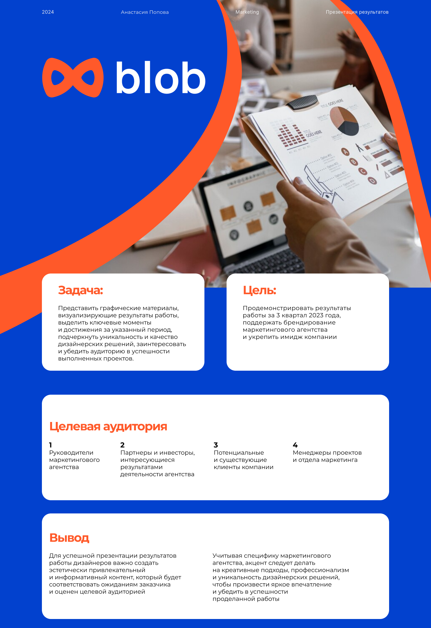 Презентация результатов — Изображение №1 — Брендинг, Маркетинг на Dprofile