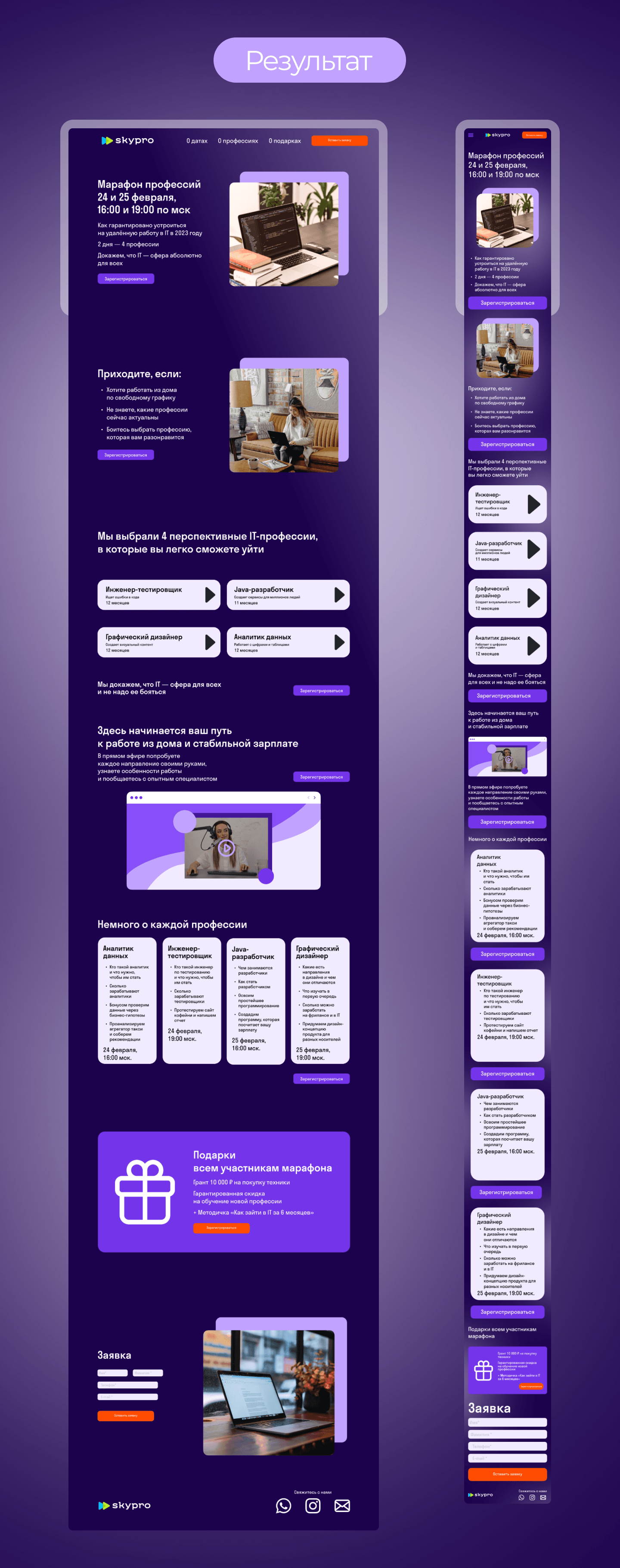 Лендинг для события — Изображение №3 — Интерфейсы, Маркетинг на Dprofile