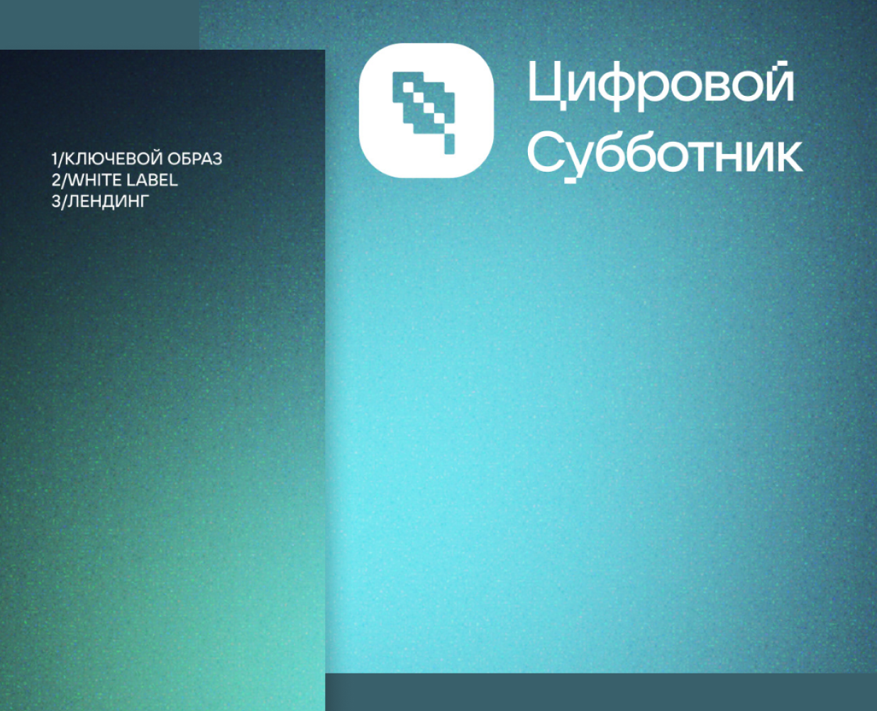 Key visual "Цифровой Субботник" в рамках VK простор — Брендинг на Dprofile