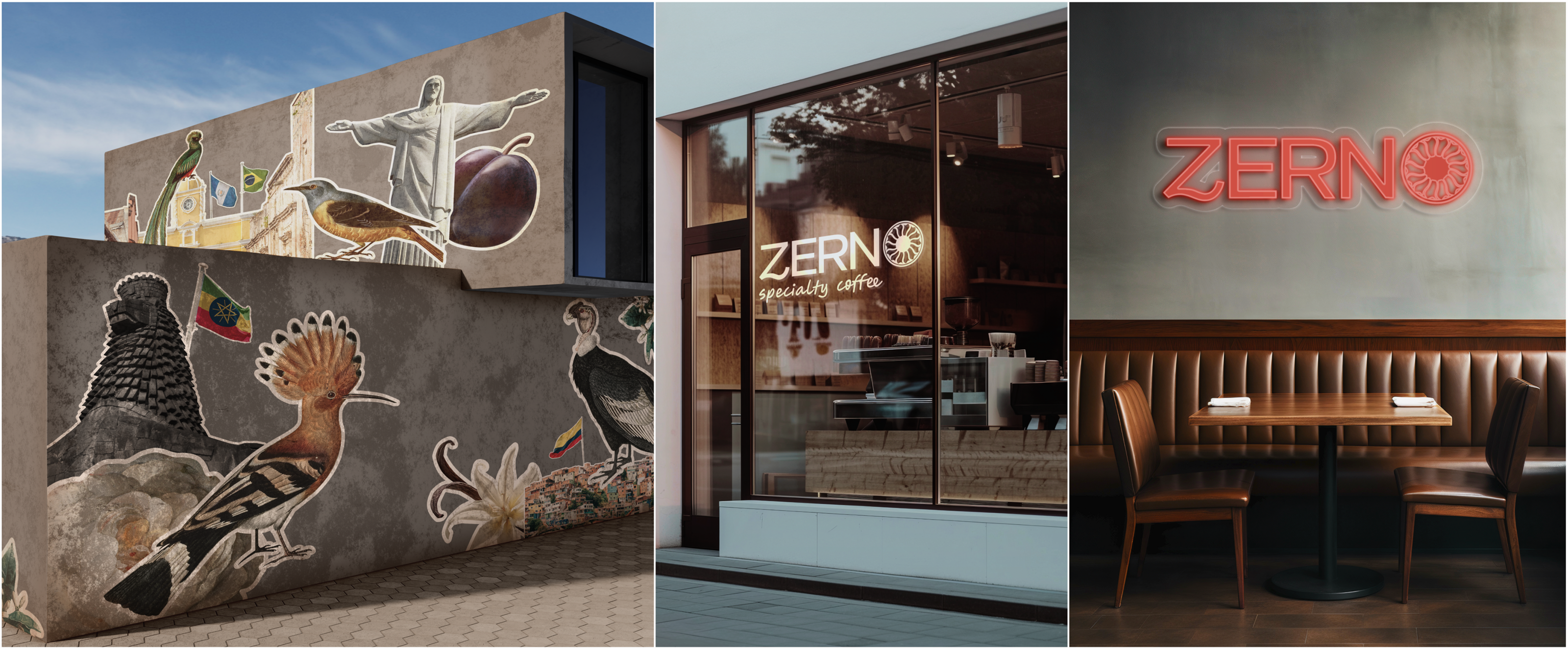 ZERNO_ребрендинг, кофейня//rebranding, cafe — Изображение №1 — Брендинг, Графика на Dprofile