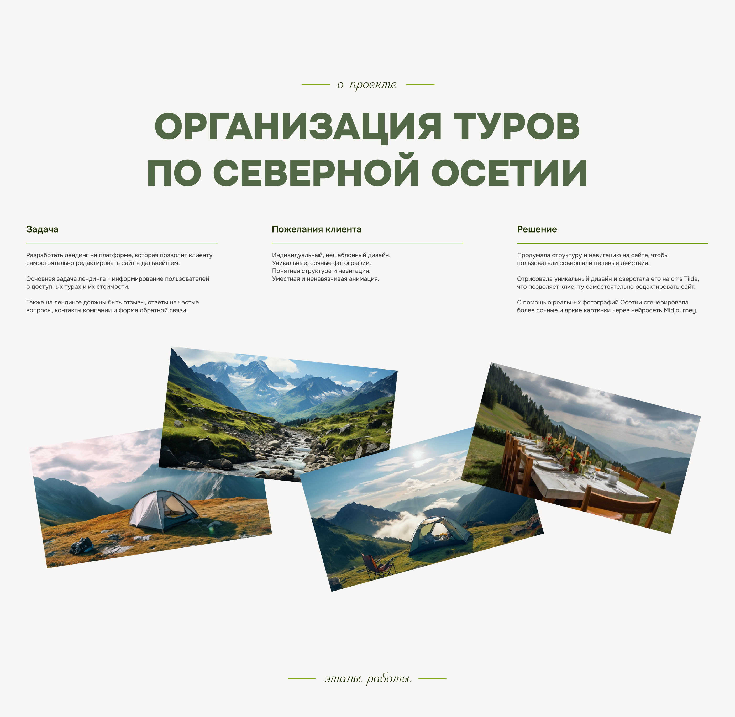 Лендинг для туристической компании — Изображение №2 — Интерфейсы, Маркетинг на Dprofile