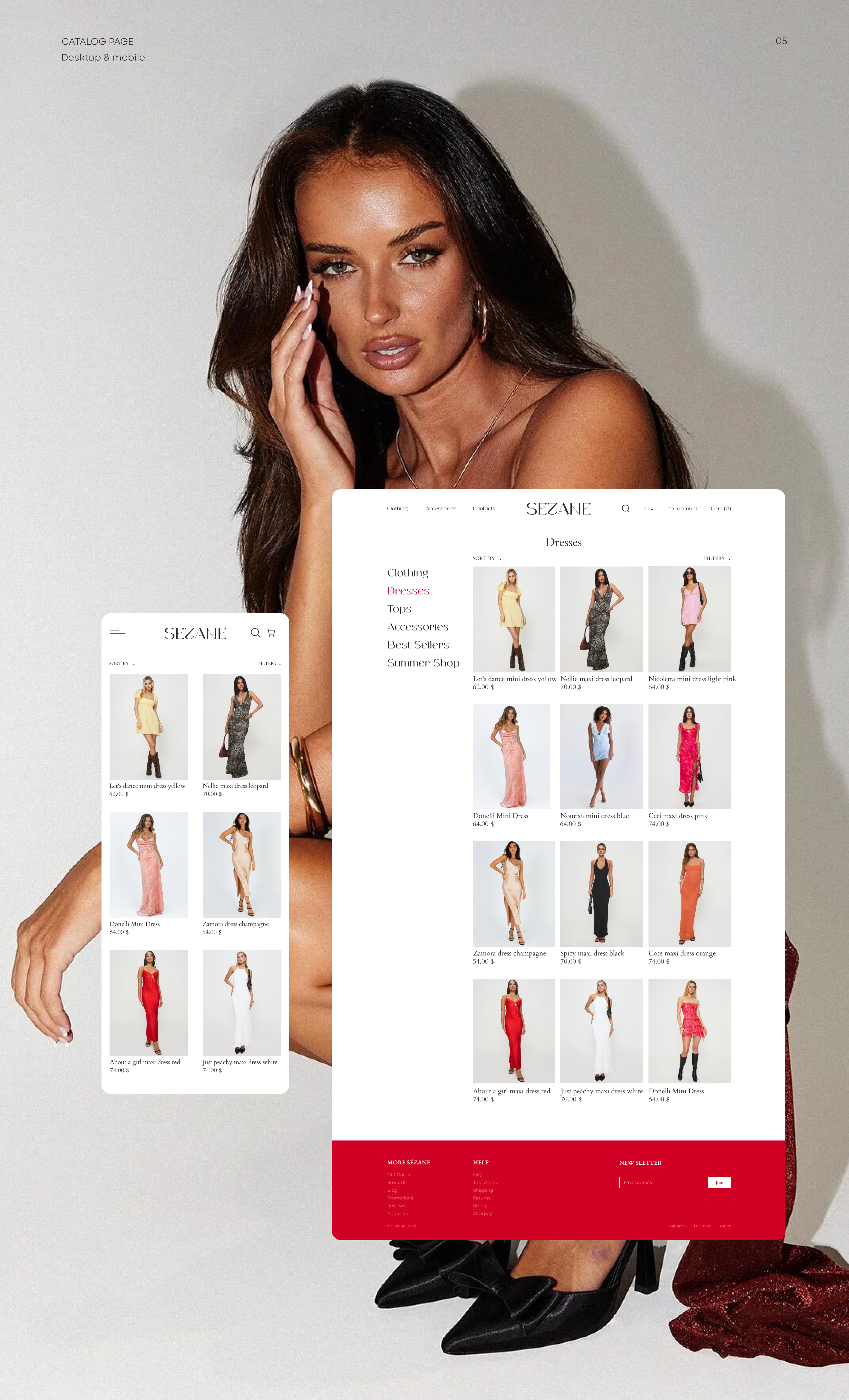 Sézane - online women's clothing store — Изображение №5 — Интерфейсы, Графика на Dprofile