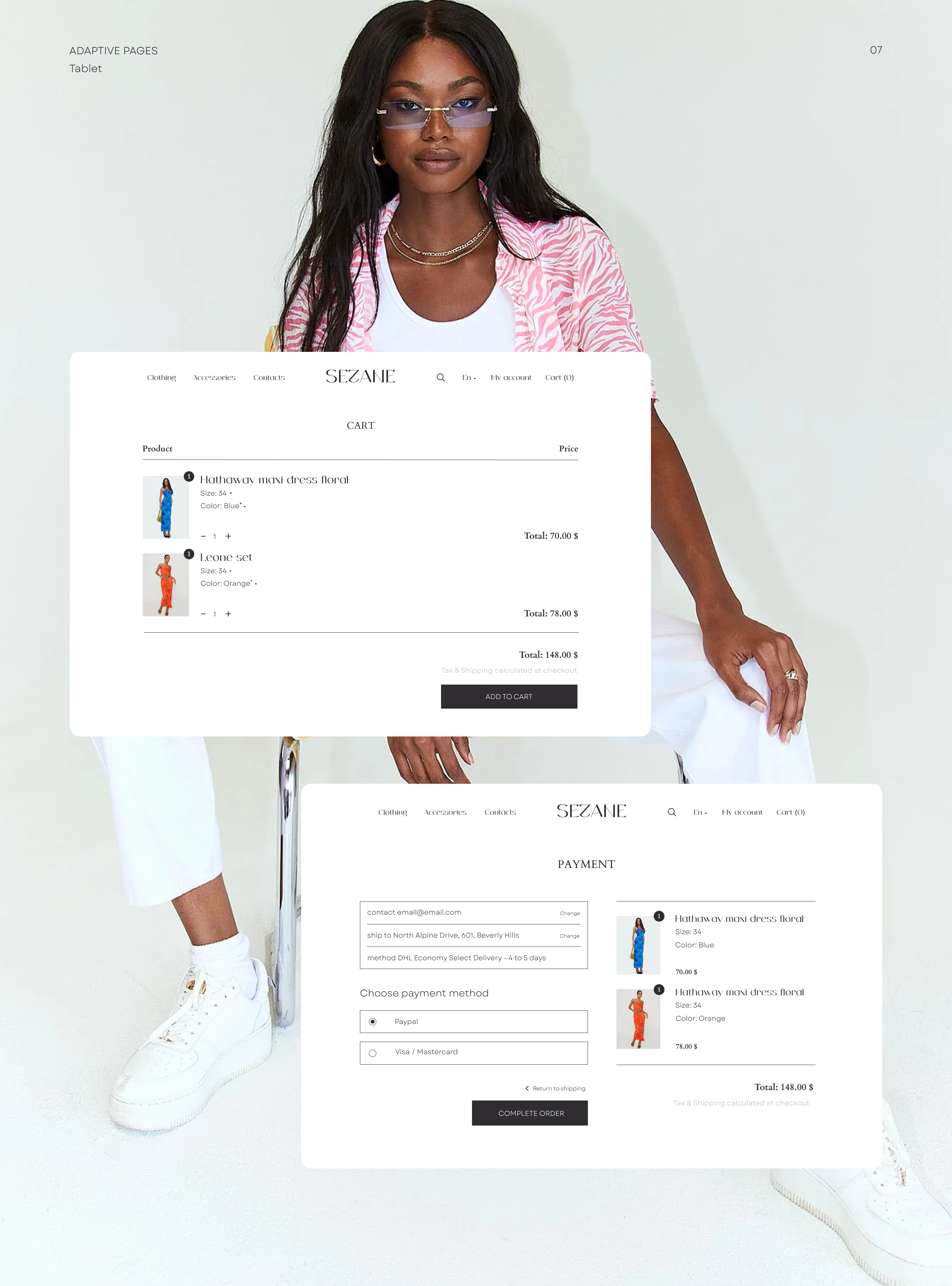 Sézane - online women's clothing store — Изображение №9 — Интерфейсы, Графика на Dprofile