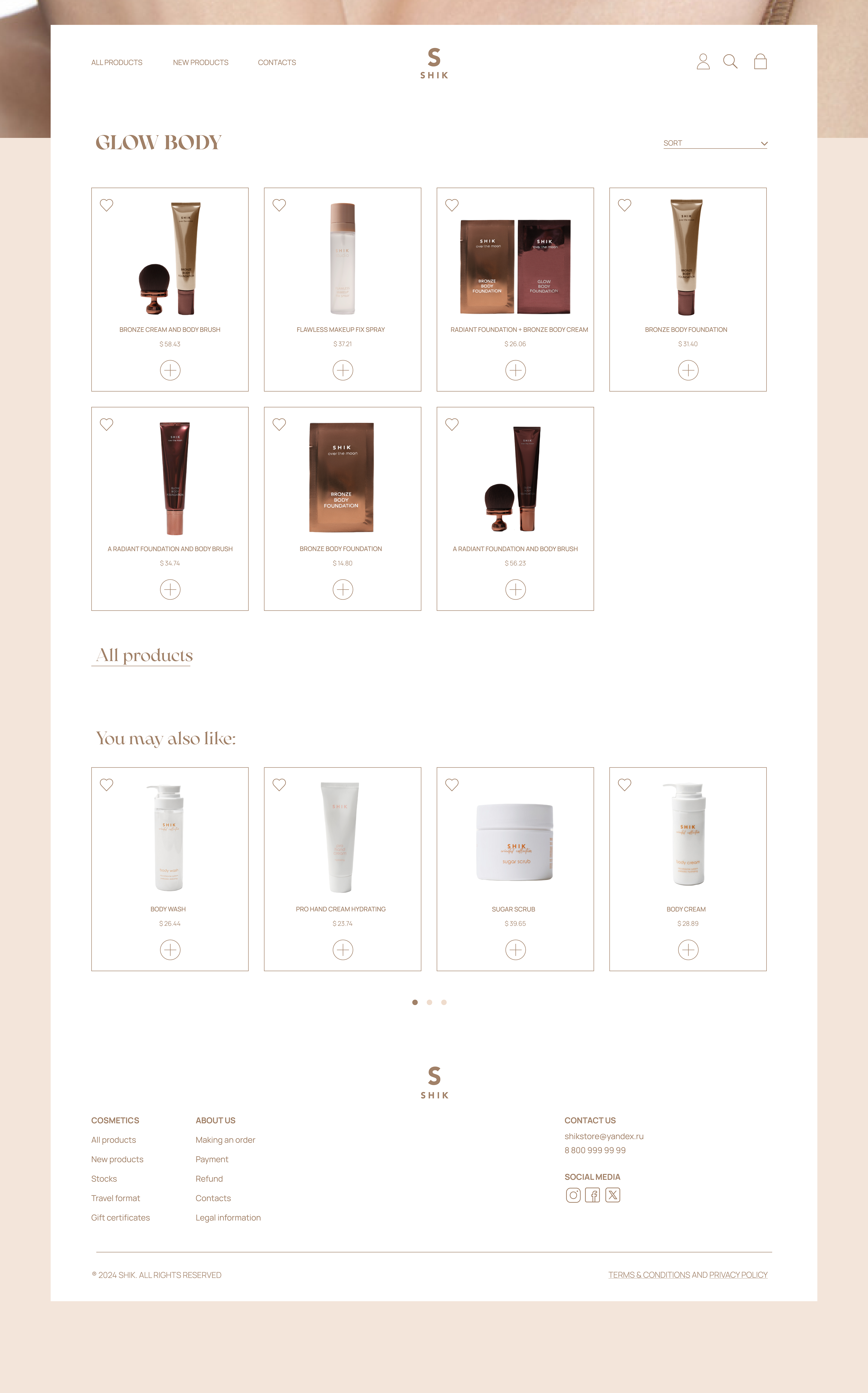 SHIK - online women's cosmetics store — Изображение №9 — Интерфейсы, Графика на Dprofile