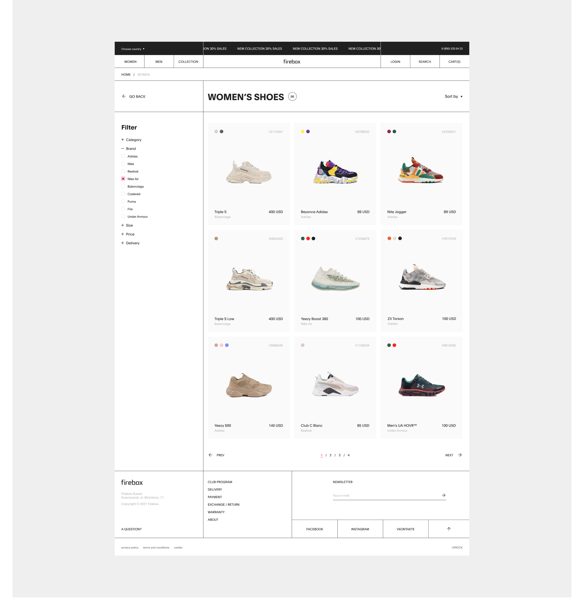 FIREBOX | E-commerce — Изображение №7 — Анимация, Интерфейсы на Dprofile