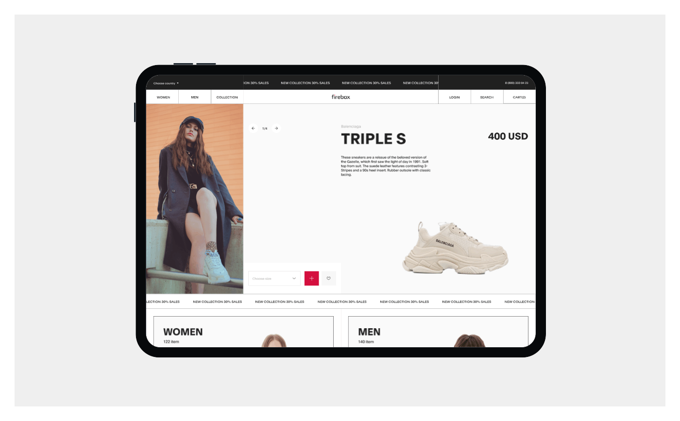 FIREBOX | E-commerce — Изображение №13 — Анимация, Интерфейсы на Dprofile