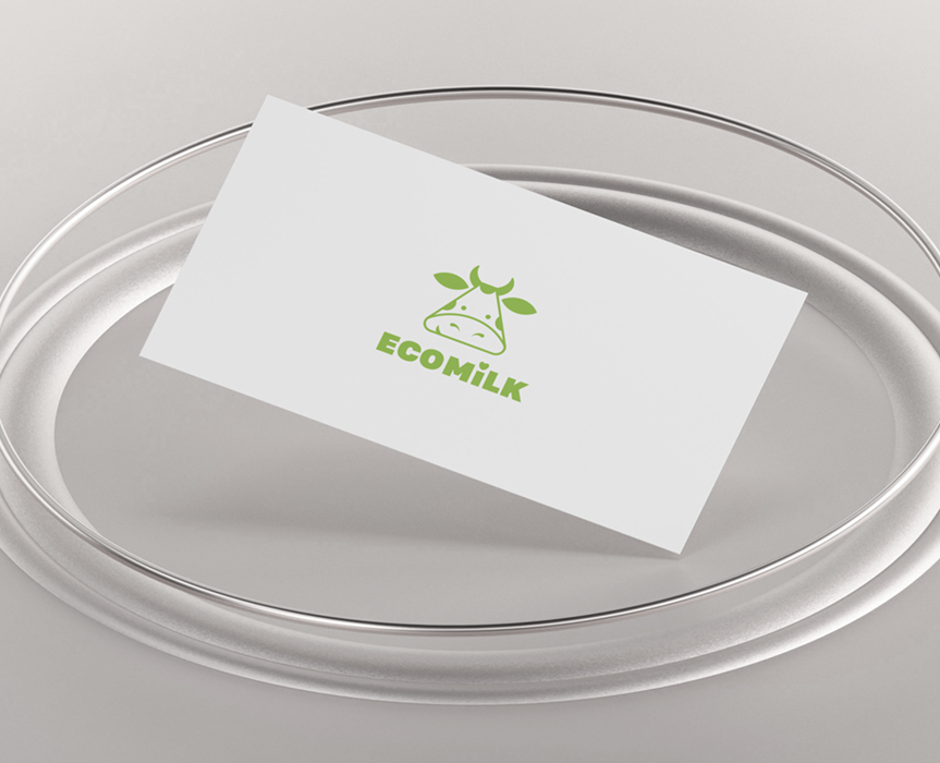 Айдентика EcoMilk — Брендинг на Dprofile