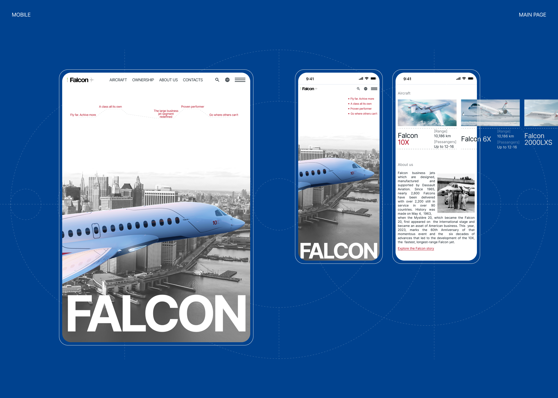 Dassault Falcon — Изображение №4 — Интерфейсы, Брендинг на Dprofile