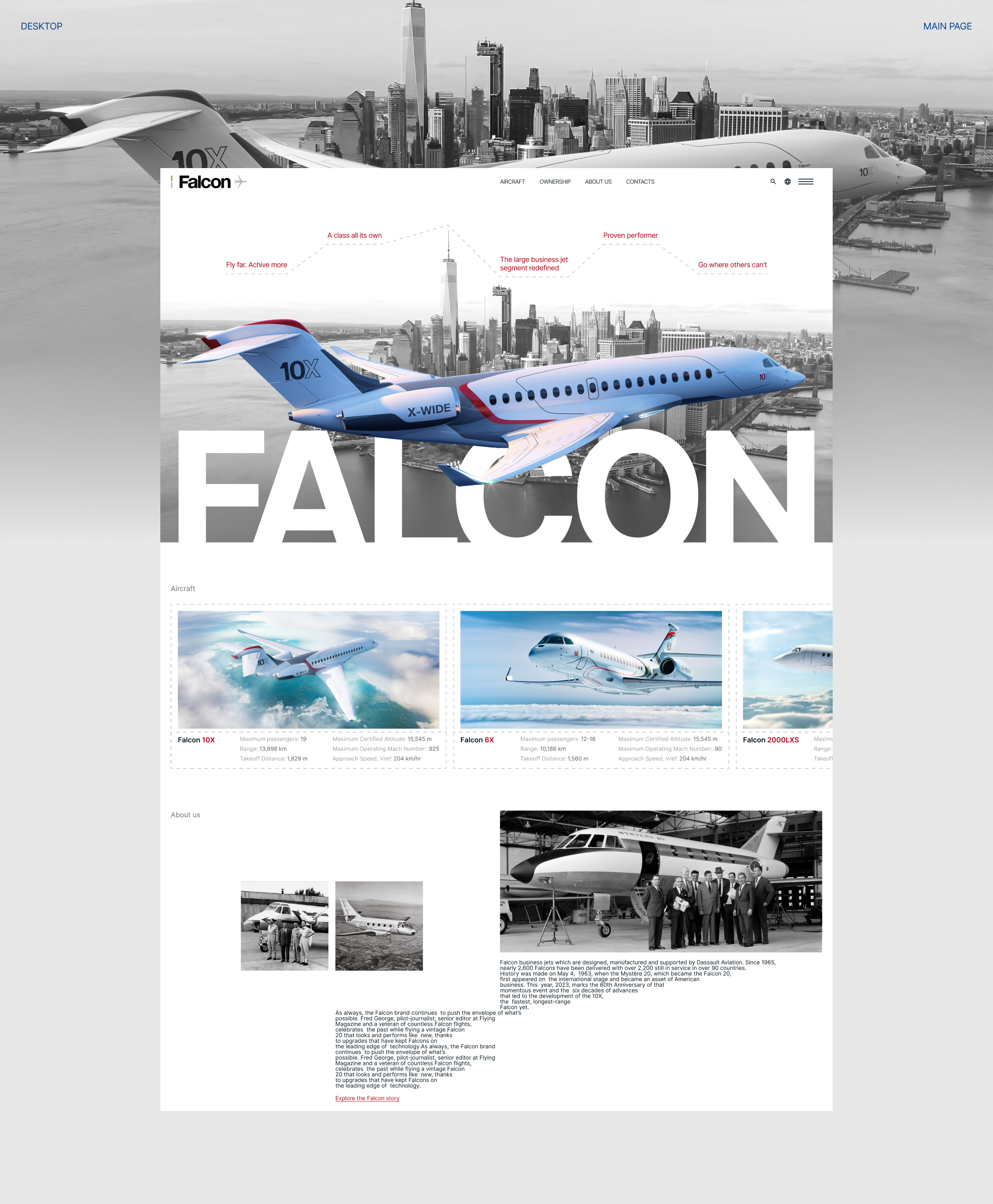 Dassault Falcon — Изображение №3 — Интерфейсы, Брендинг на Dprofile