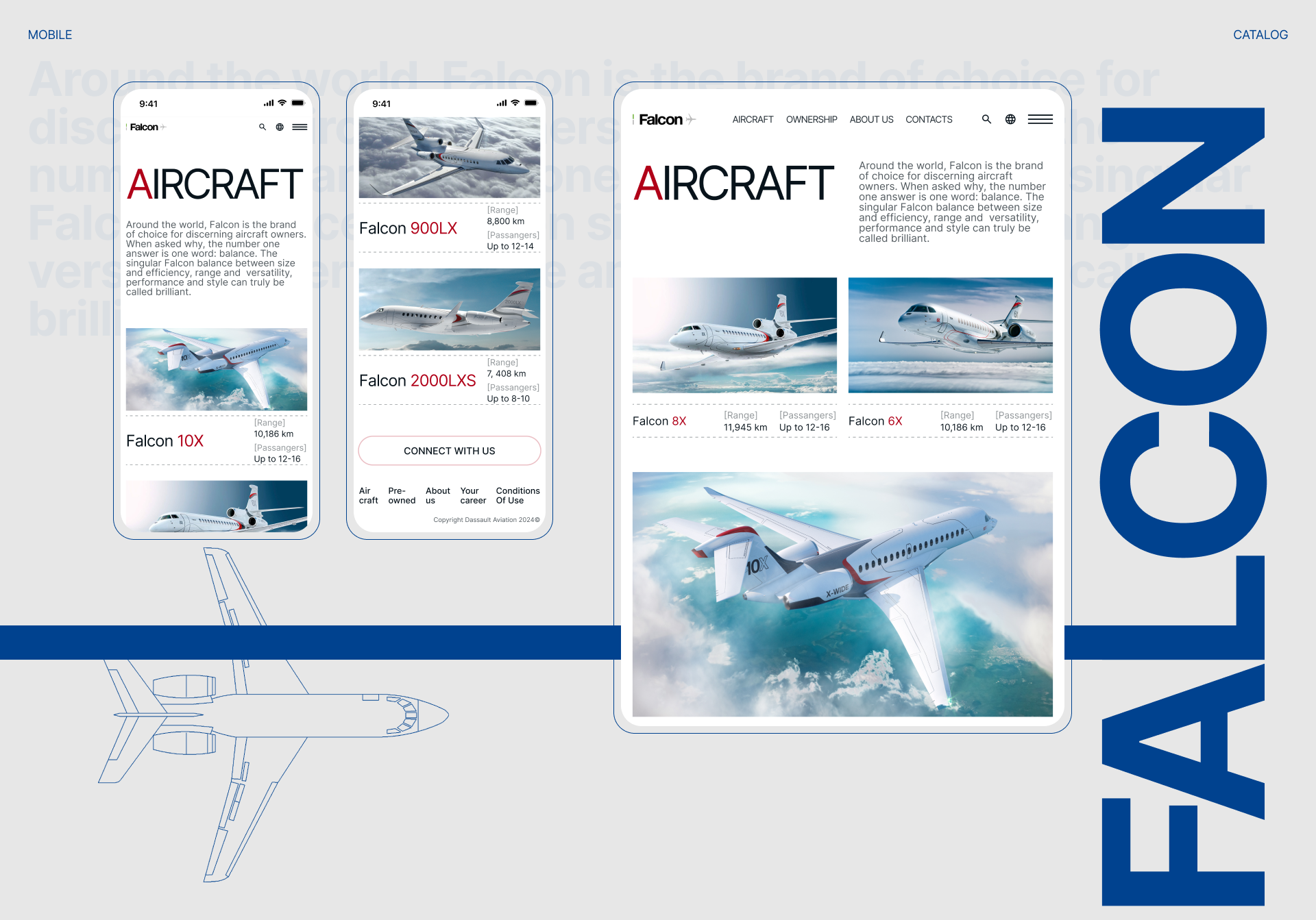 Dassault Falcon — Изображение №8 — Интерфейсы, Брендинг на Dprofile