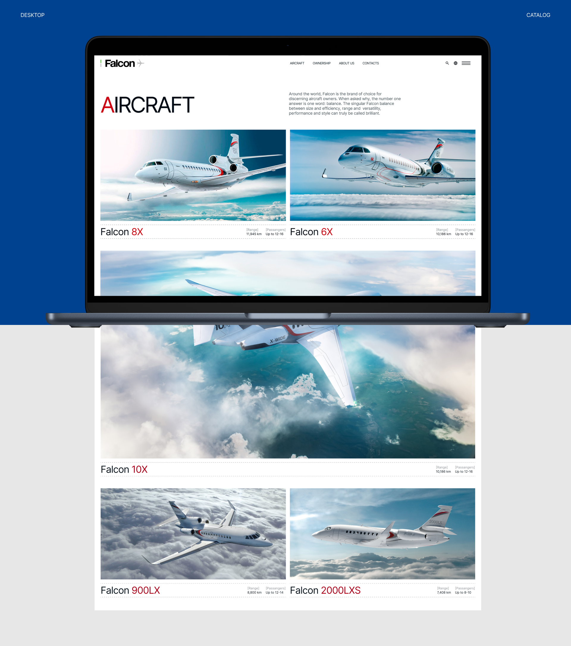 Dassault Falcon — Изображение №7 — Интерфейсы, Брендинг на Dprofile