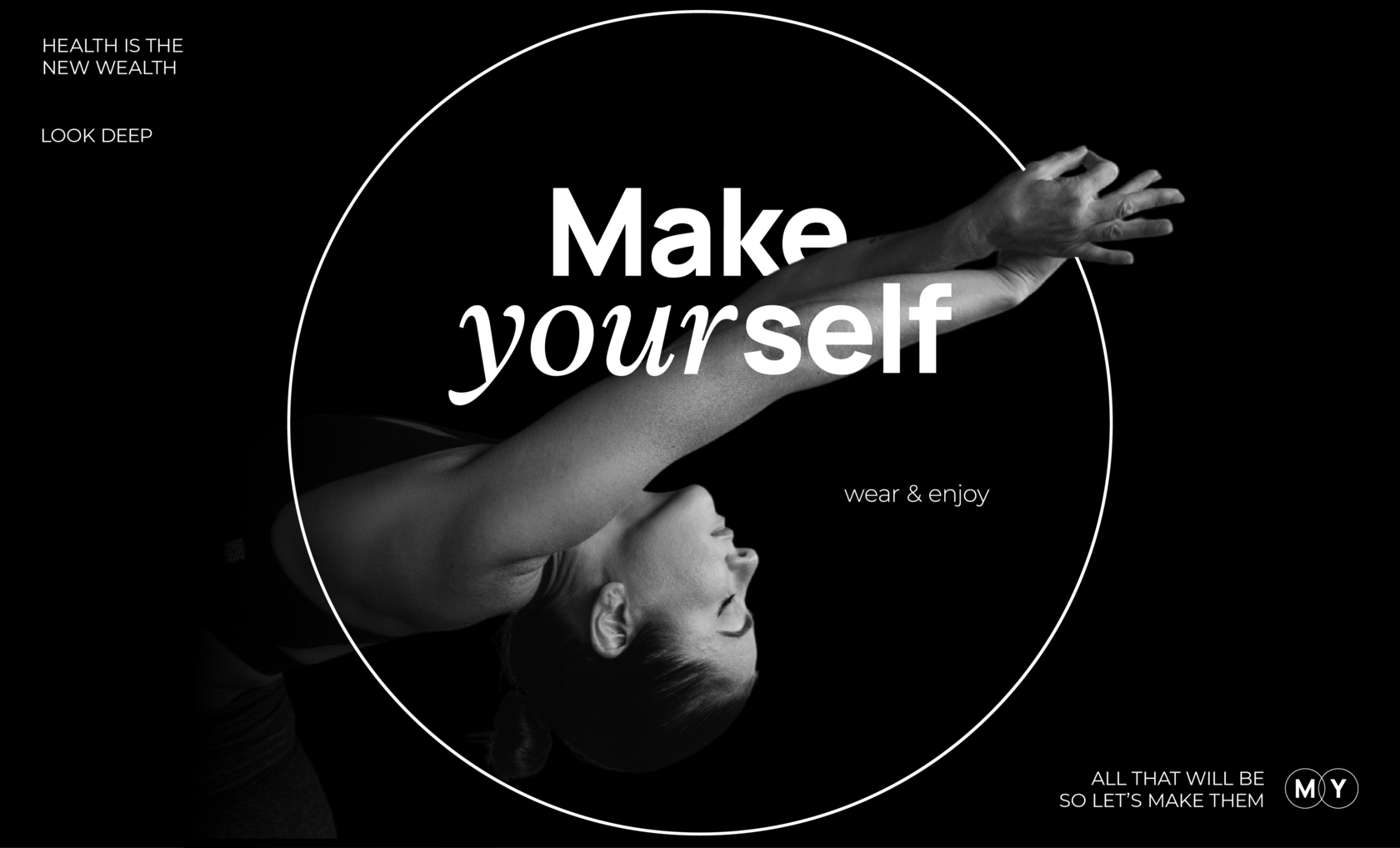 Make yourself · Фирменный стиль для бренда спортивной одежды — Изображение №1 — Брендинг, Графика на Dprofile