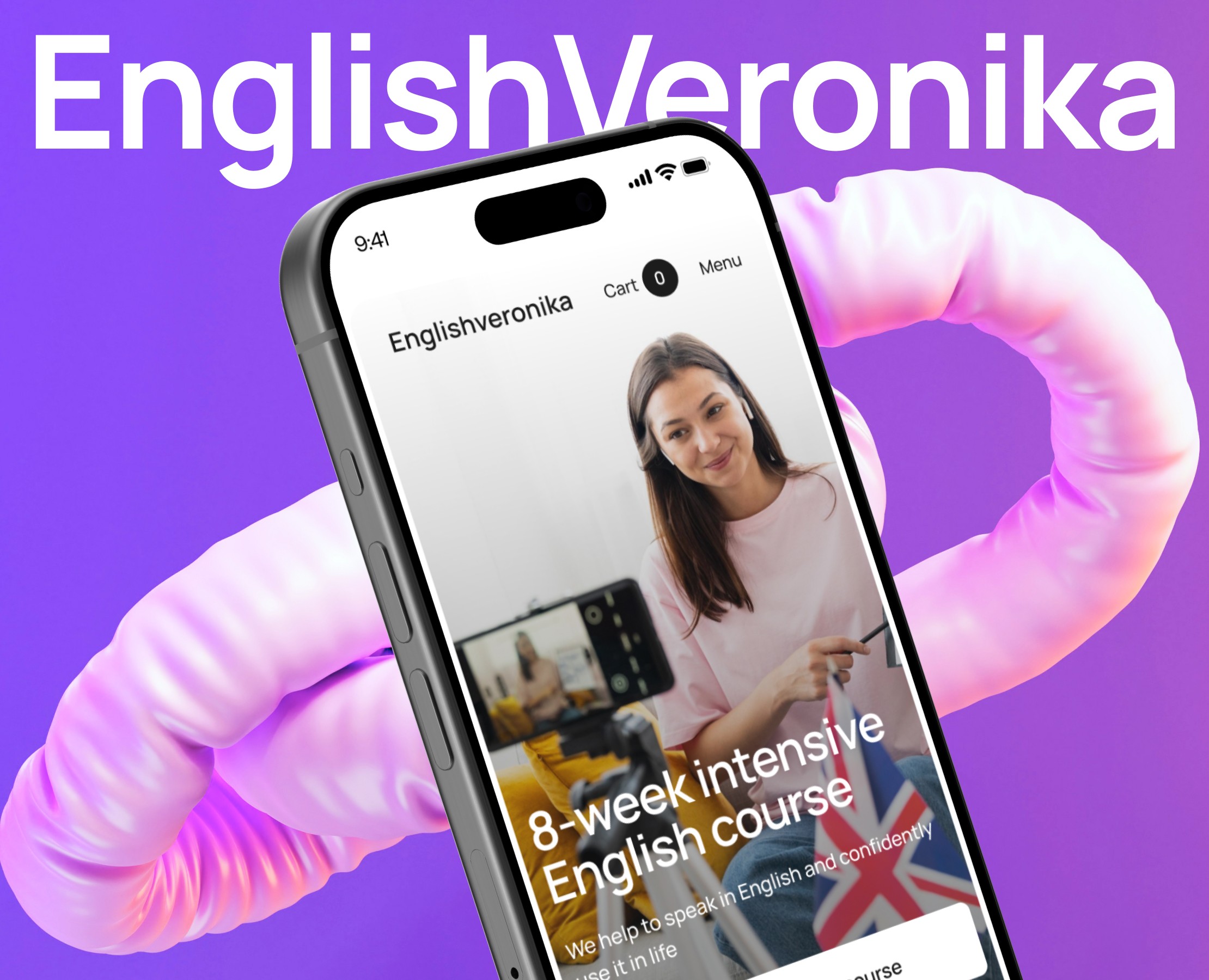 EnglishVeronika – Educational platform — Интерфейсы на Dprofile