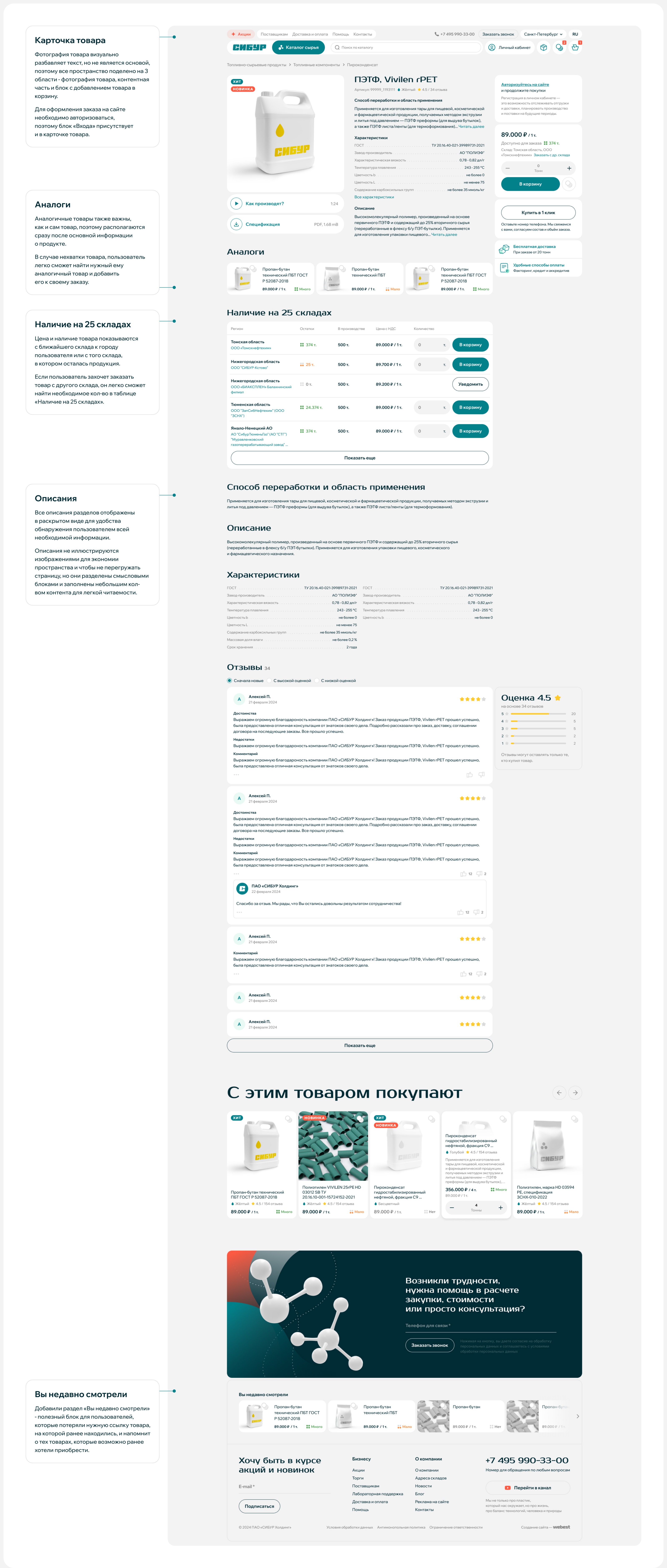 Сибур | e-commerce — Изображение №7 — Интерфейсы на Dprofile