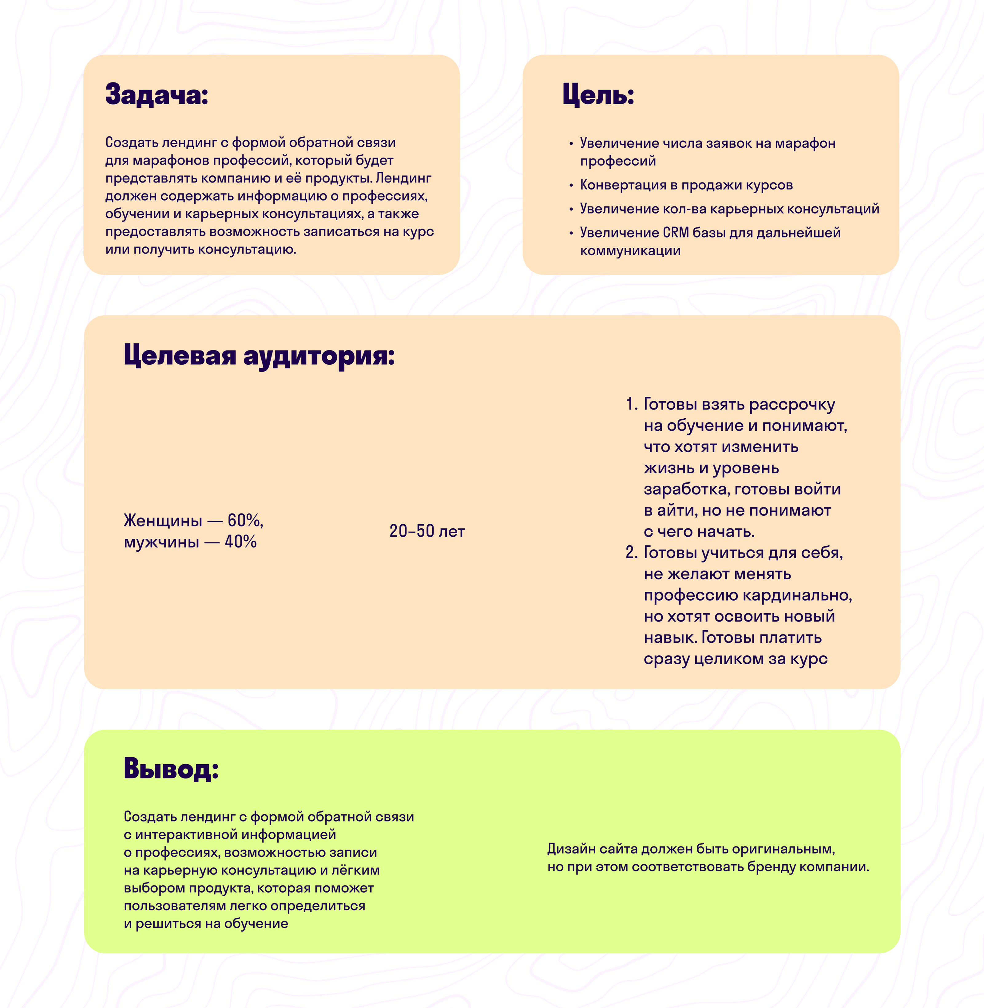 Лендинг с формой обратной связи — Изображение №2 — Интерфейсы, Маркетинг на Dprofile